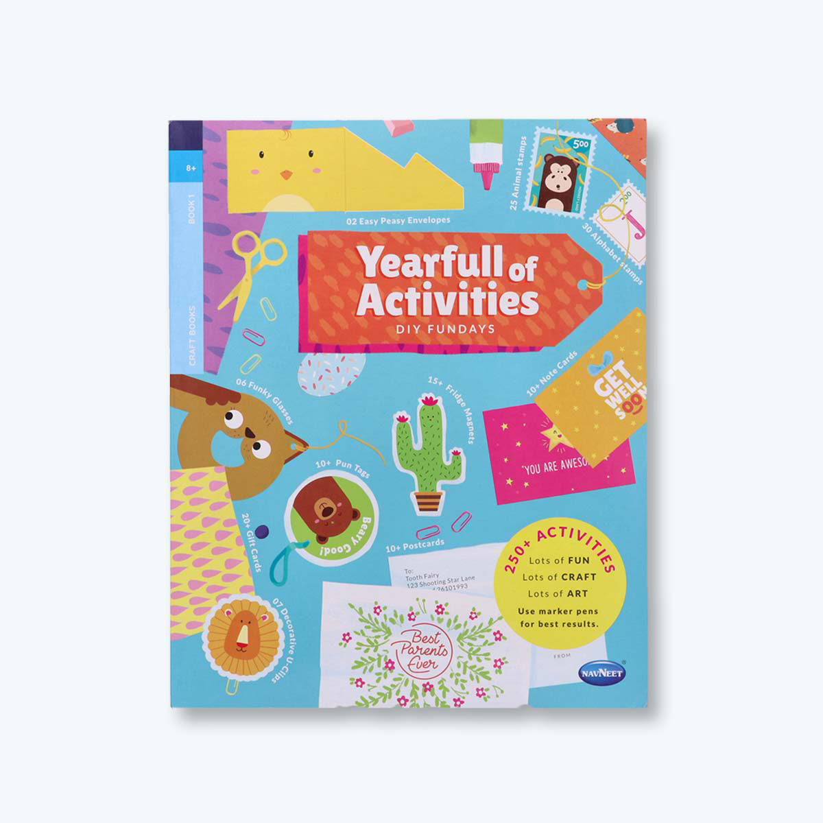Navneet Yearfull of Activities Book for Kids- 3D Paper Models for kids- Fun DIY Craft for young artists- Mess Free activities- 250+ Activities