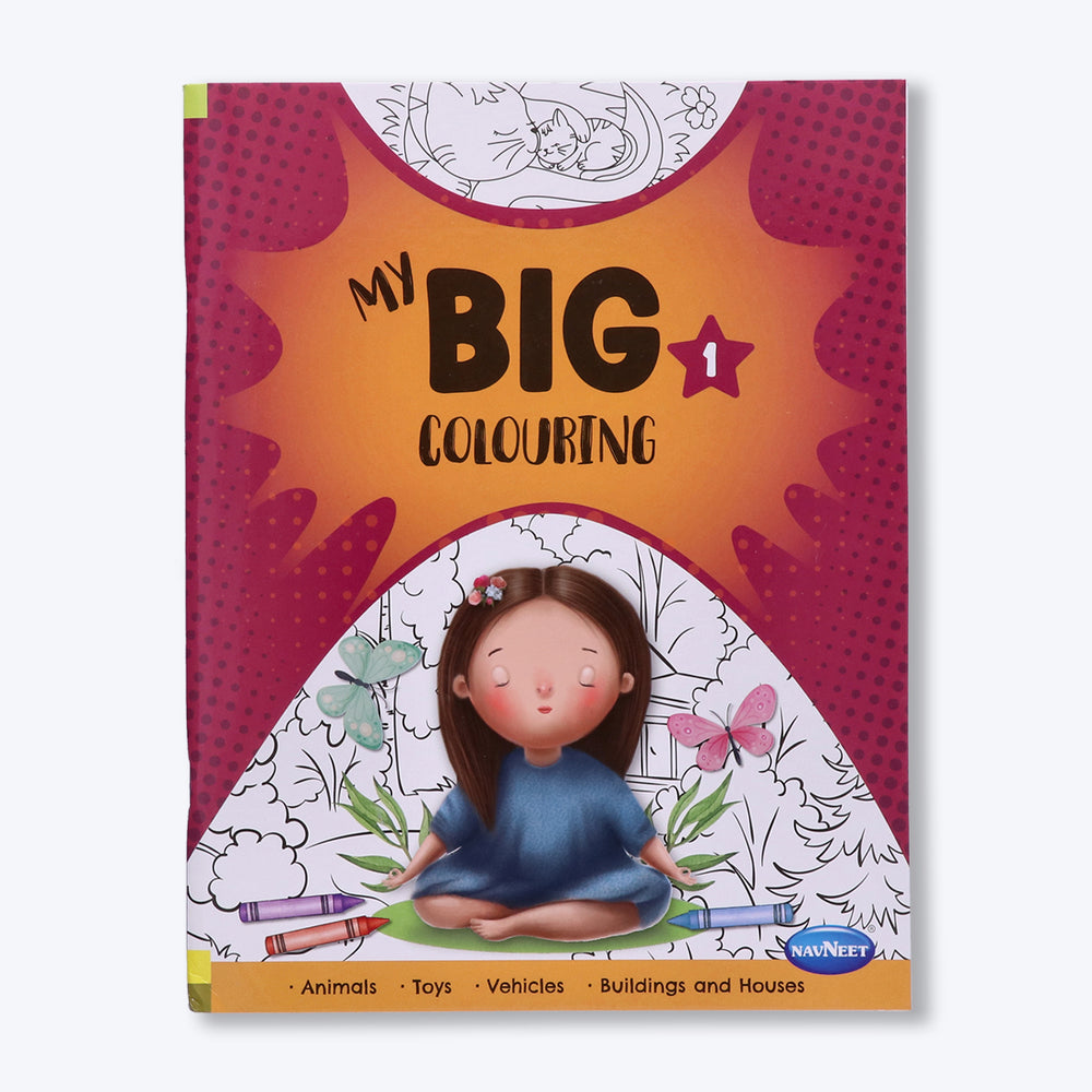 Navneet My Big Colouring Book - I and II Bold, big and eye-catching illustrations.