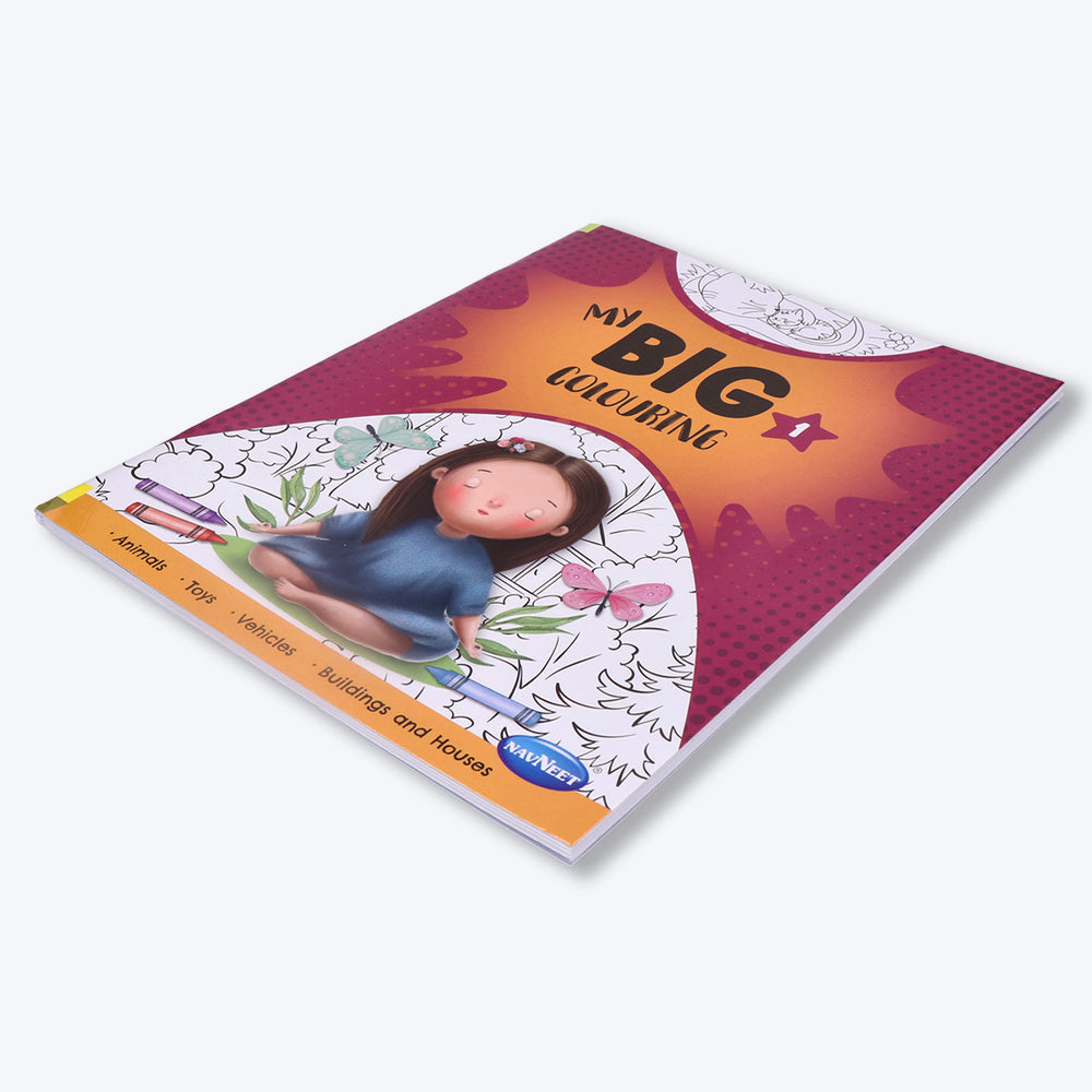Navneet My Big Colouring Book - I and II Bold, big and eye-catching illustrations.