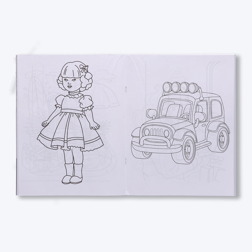 Navneet My Big Colouring Book - I and II Bold, big and eye-catching illustrations.