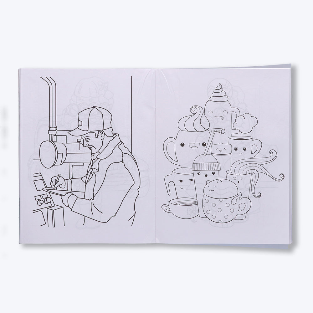 Navneet My Big Colouring Book - I and II Bold, big and eye-catching illustrations.