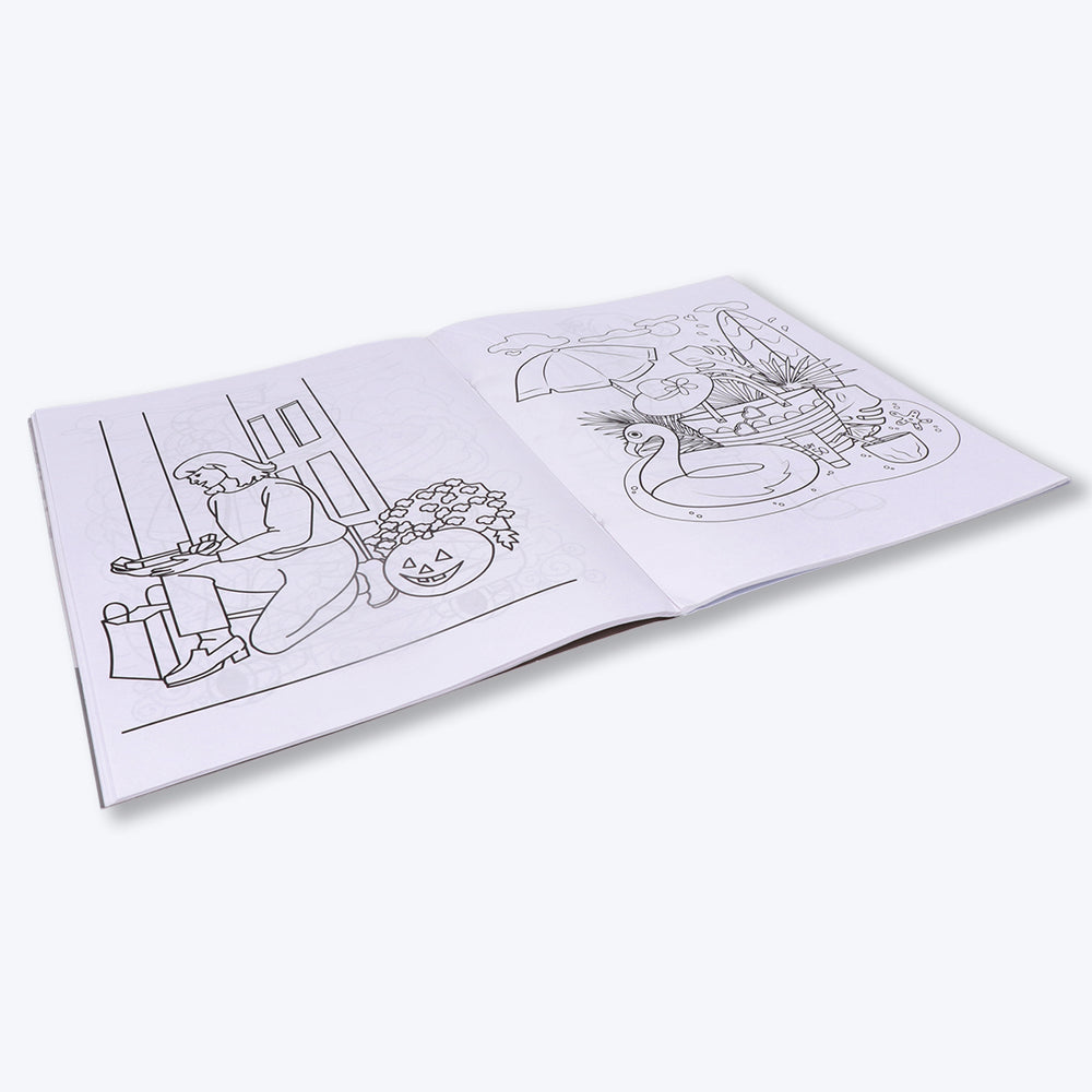 Navneet My Big Colouring Book - I and II Bold, big and eye-catching illustrations.