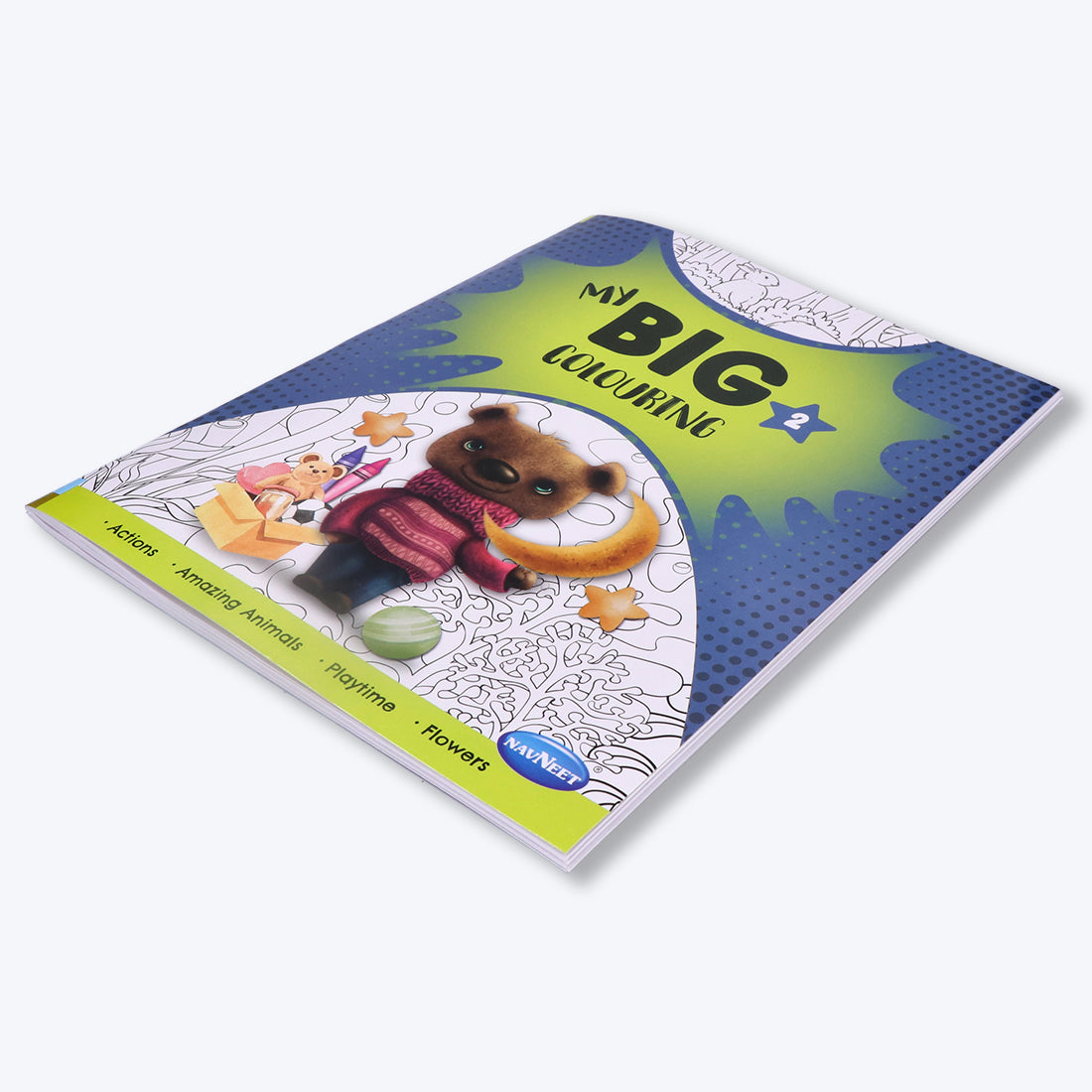 Navneet My Big Colouring Book - I and II Bold, big and eye-catching illustrations.