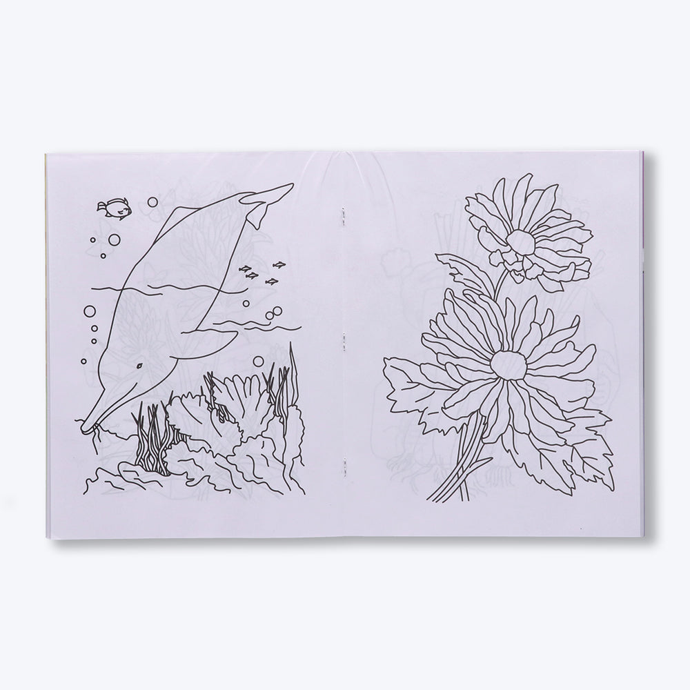 Navneet My Big Colouring Book - I and II Bold, big and eye-catching illustrations.