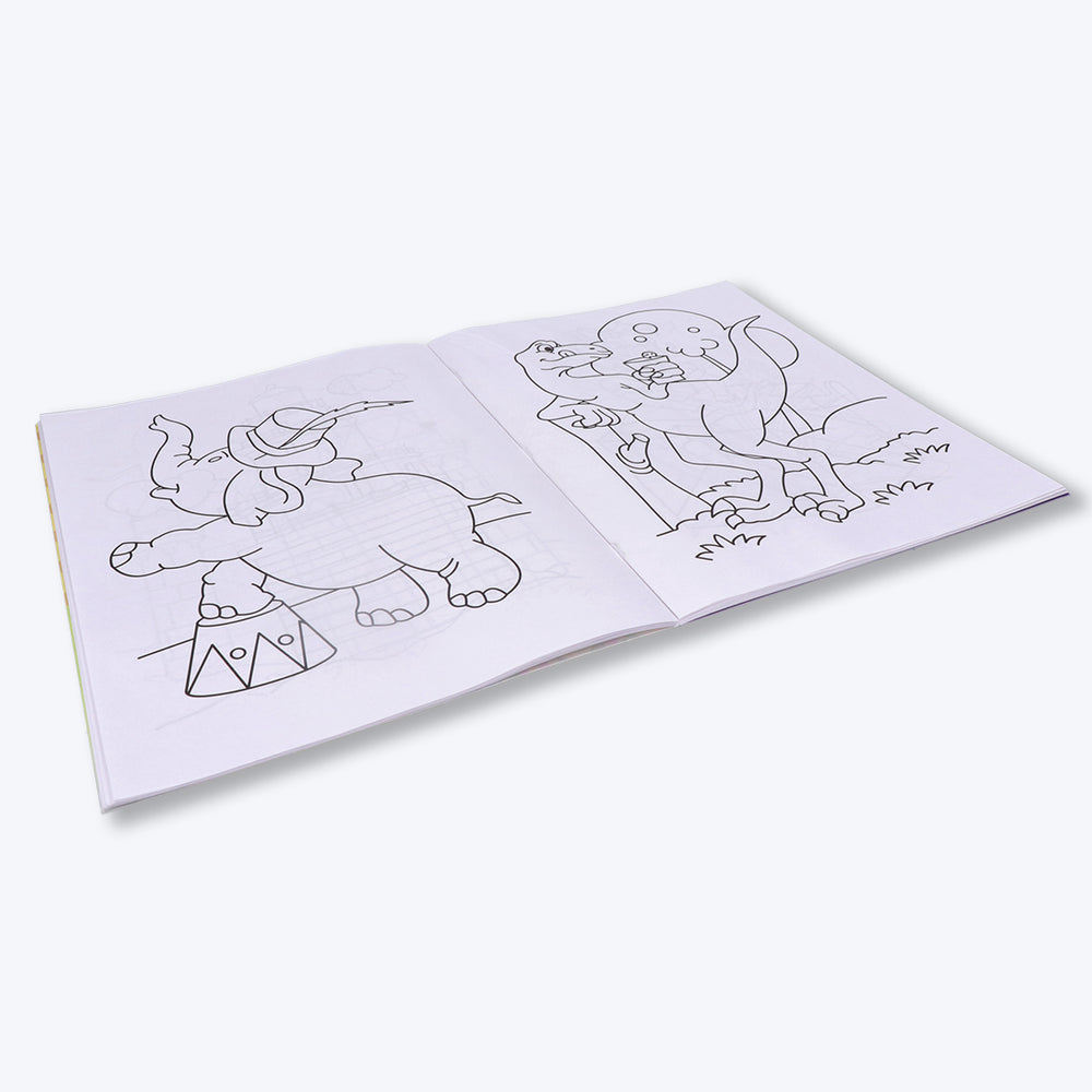 Navneet My Big Colouring Book - I and II Bold, big and eye-catching illustrations.