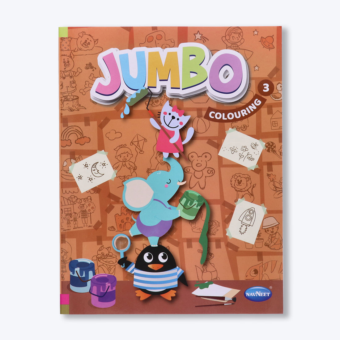 Navneet's Jumbo Colouring Book - III