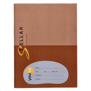 Youva , Soft Bound, Jumbo Size 18x24 cm, Single Line, 172 Pages for students by Navneet Pack Of 3