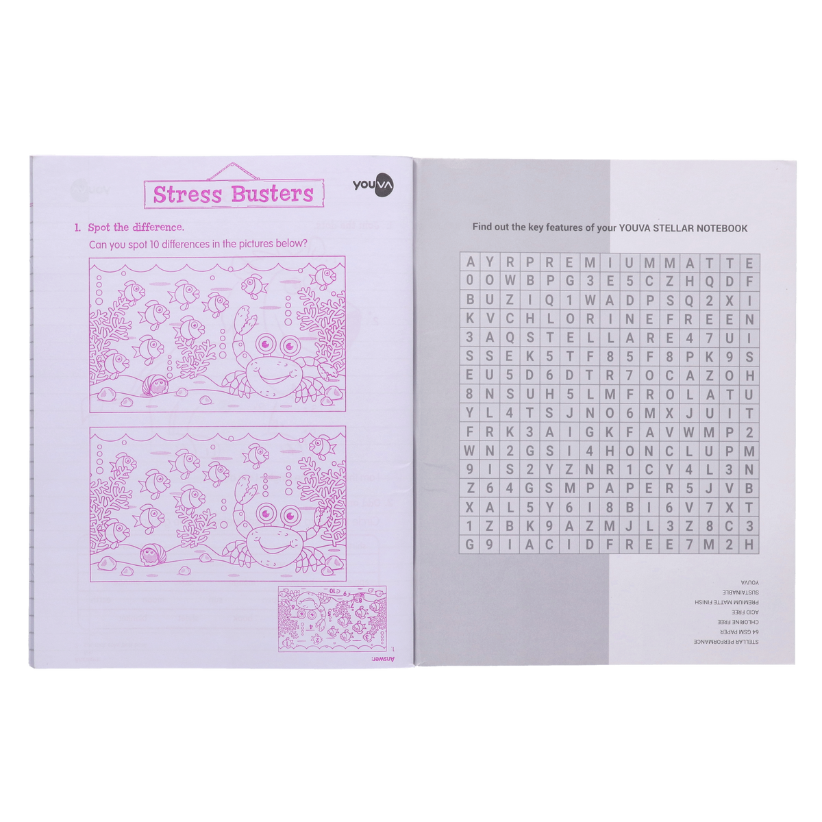 Youva , Soft Bound, Jumbo Size 18x24 cm, Single Line, 172 Pages for students by Navneet Pack Of 3