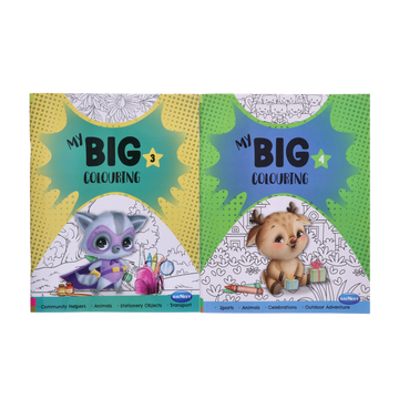 Navneet My Big Colouring Book -III and IV Bold, big and eye-catching illustrations.