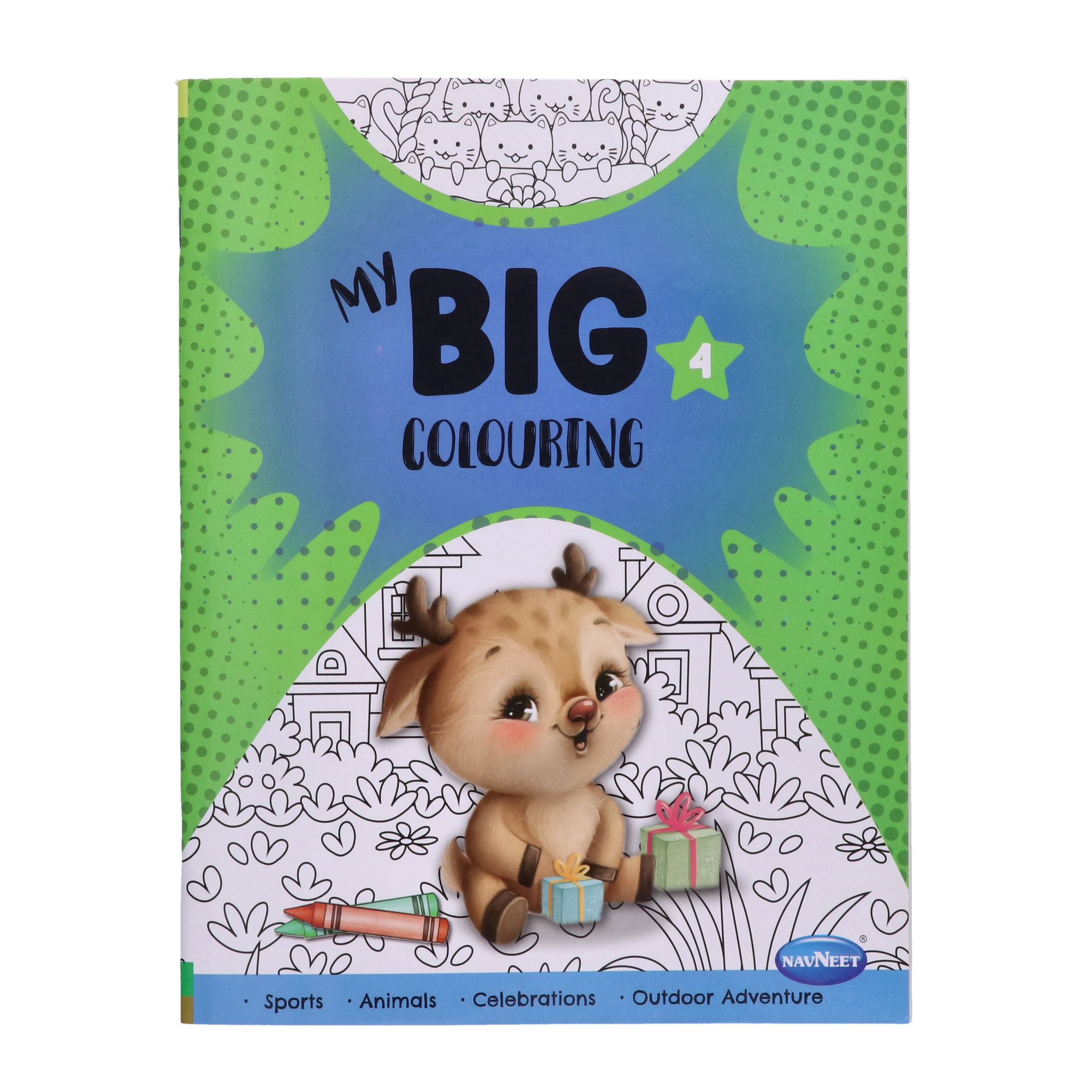 Navneet My Big Colouring Book -III and IV Bold, big and eye-catching illustrations.