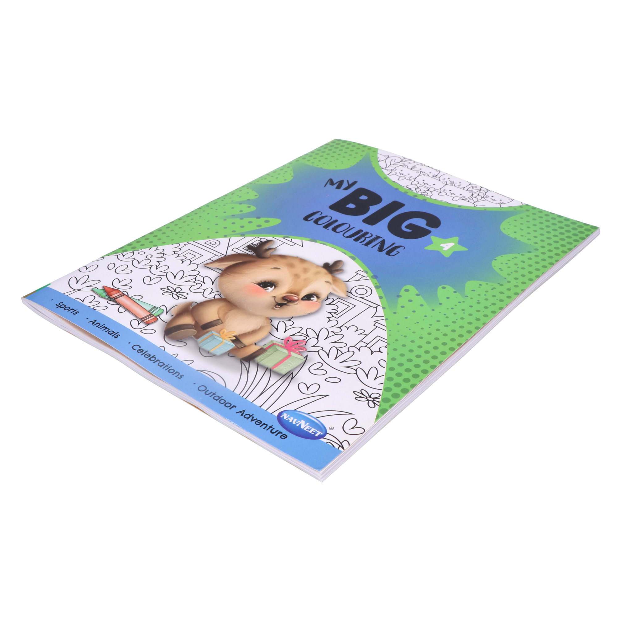 Navneet My Big Colouring Book -III and IV Bold, big and eye-catching illustrations.