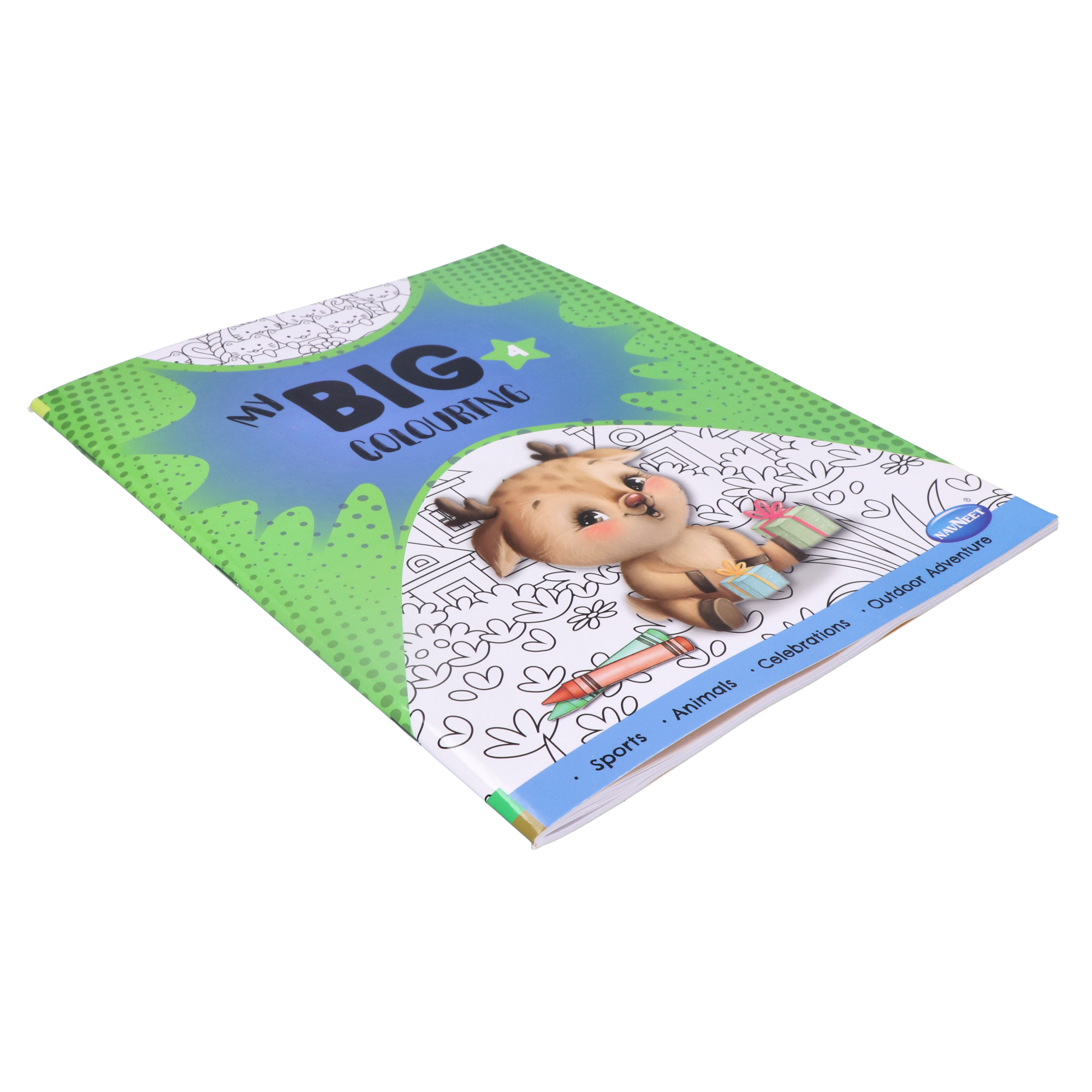 Navneet My Big Colouring Book -III and IV Bold, big and eye-catching illustrations.