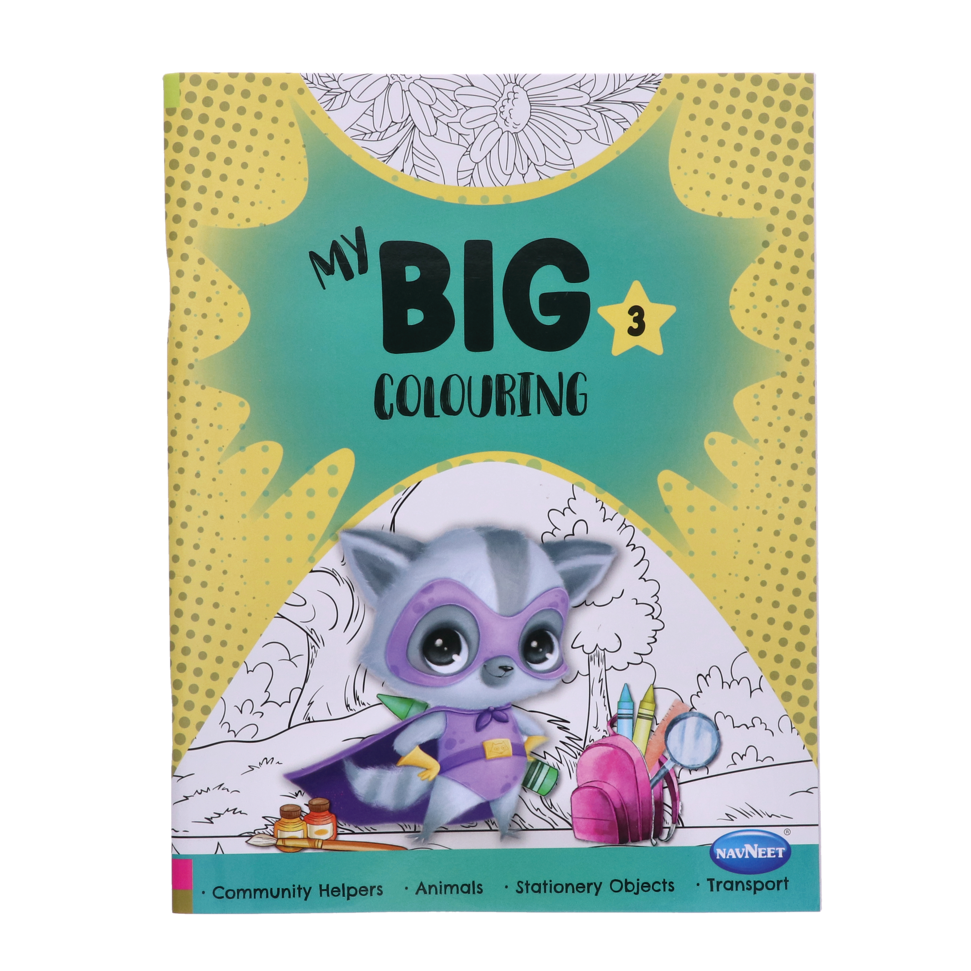 Navneet My Big Colouring Book -III and IV Bold, big and eye-catching illustrations.