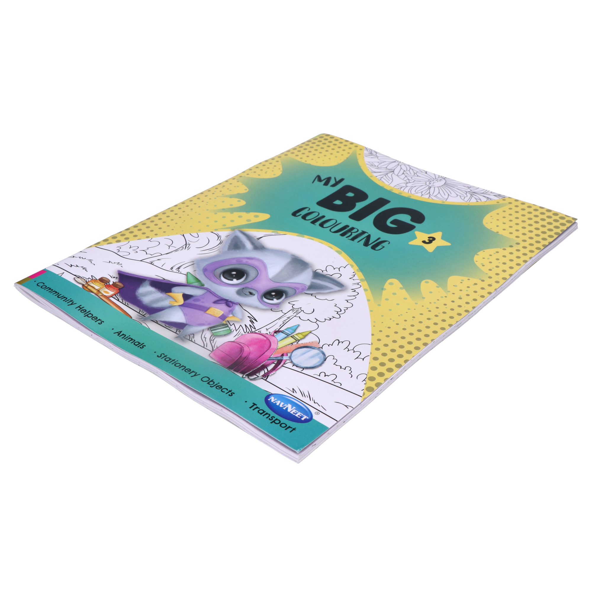 Navneet My Big Colouring Book -III and IV Bold, big and eye-catching illustrations.