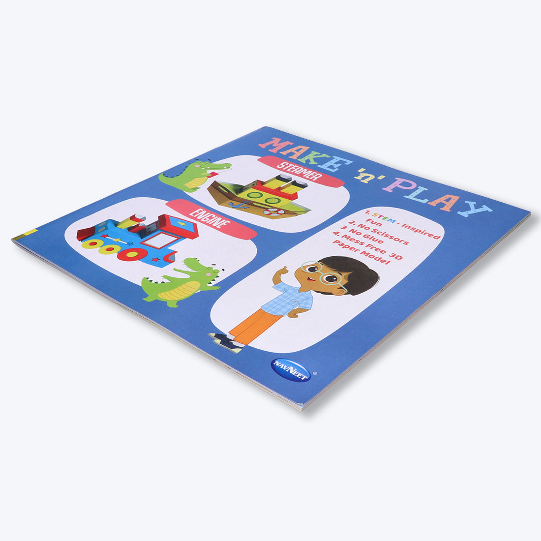 Navneet's Make n Play â€“ Steamer & Engine  Fun DIY Crafts - School Project Book - Mess Free Activities