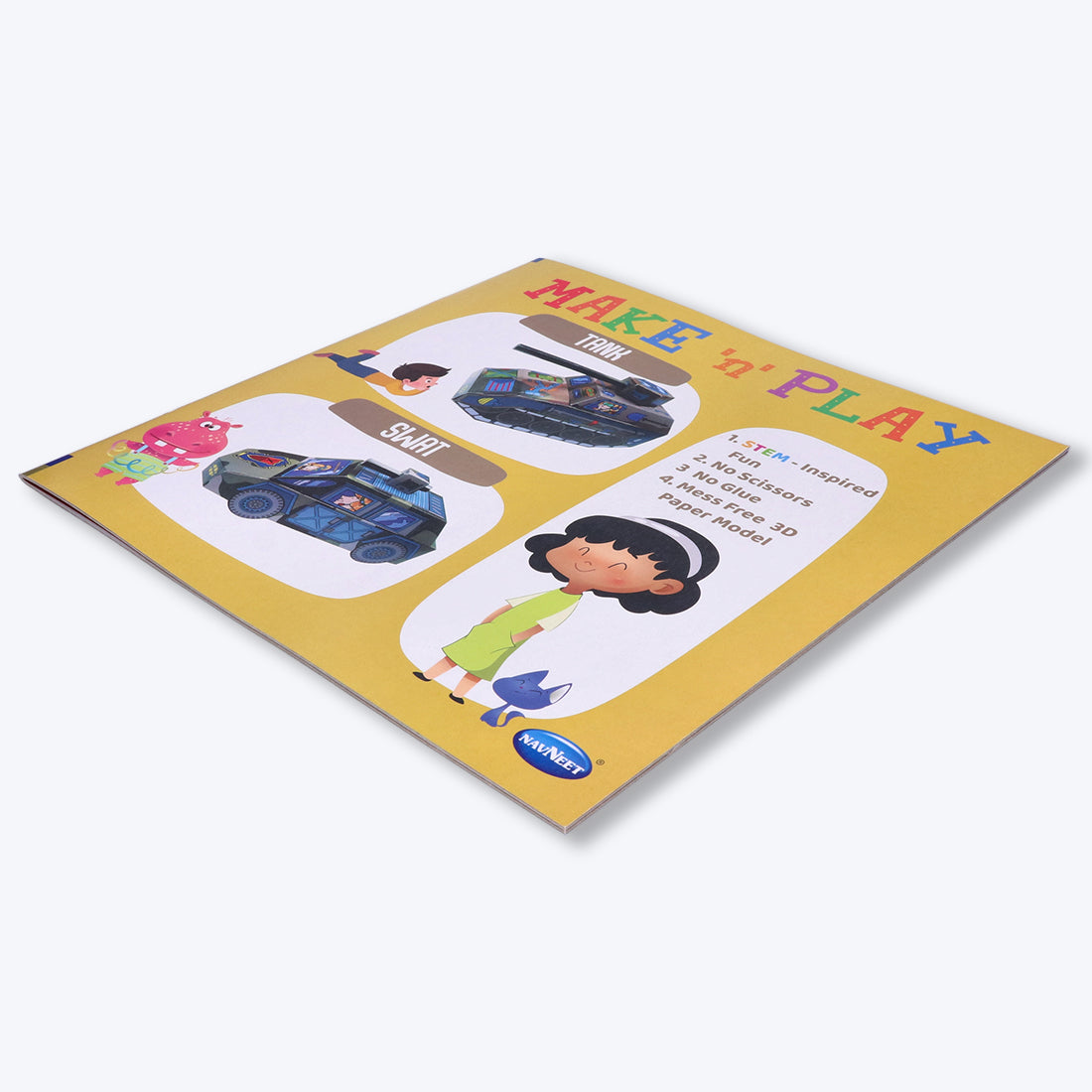 Navneet's Make n Play â€“ Tank & Swat  Fun DIY Crafts - School Project Book - Mess Free Activities