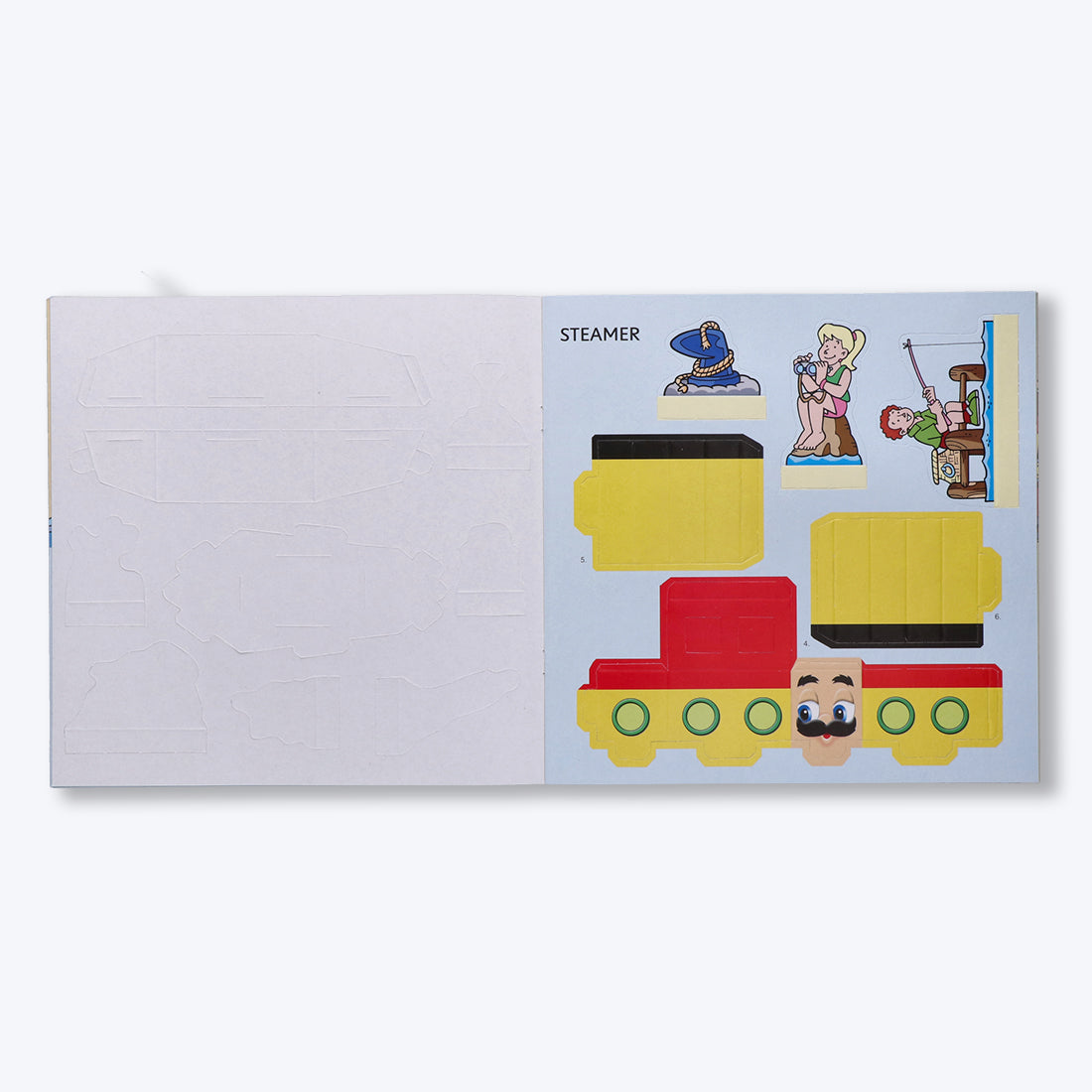 Navneet's Make n Play â€“ Steamer & Engine  Fun DIY Crafts - School Project Book - Mess Free Activities