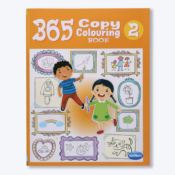 Navneet 365 Copy Colouring Book 2 Colouring books for kids - 208 pages - Painting and colouring books for kids - Youva Crayons (Pack Of 1)