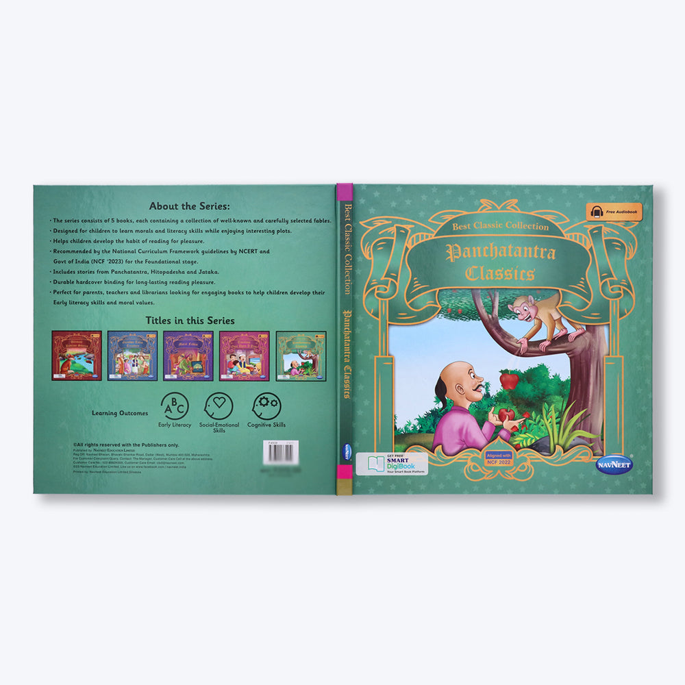 Navneet Best Classic Collection- Panchatantra Classics Vocabulary Words- With Colourful Illustrations- Read aloud stories- Bedtime Stories- Audio Book- Social-Emotional Navneet Education Limited