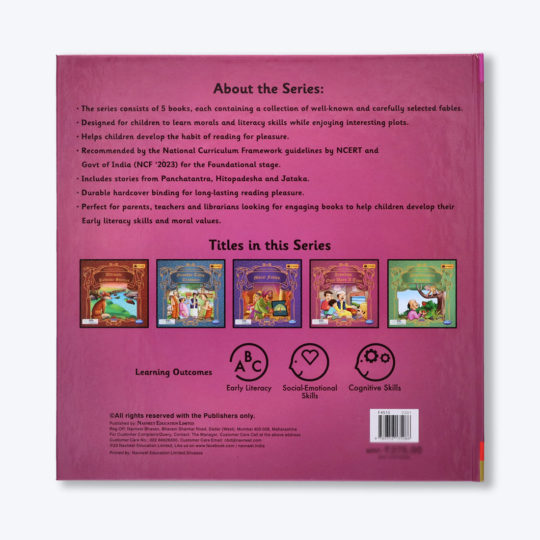 Navneet Best Classic Collection- Timeless Once Upon A Time Vocabulary Words- With Colourful Illustrations- Read aloud stories- Bedtime Stories- Audio Book- Social-Emotional