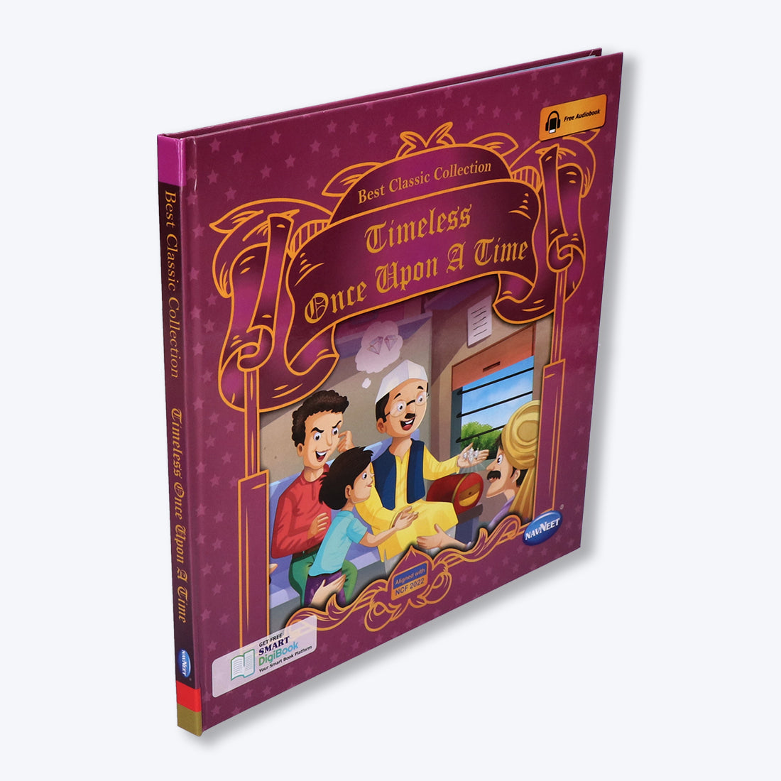 Navneet Best Classic Collection- Timeless Once Upon A Time Vocabulary Words- With Colourful Illustrations- Read aloud stories- Bedtime Stories- Audio Book- Social-Emotional