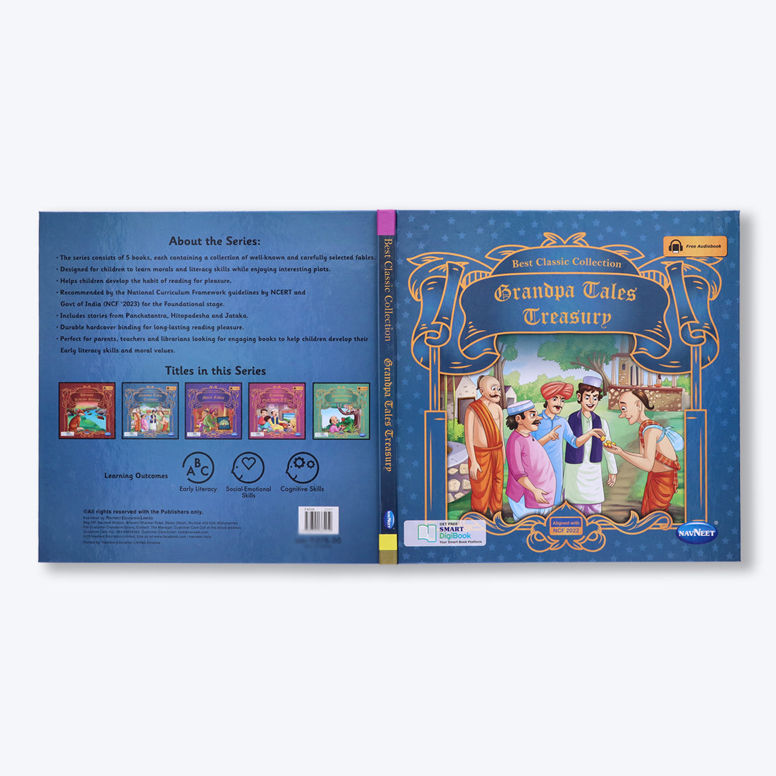 Navneet Best Classic Collection- Grandpa Tales Treasury Vocabulary Words- With Colourful Illustrations- Read aloud stories- Bedtime Stories- Audio Book- Social-Emotional [Paperback] Navneet Education Limited