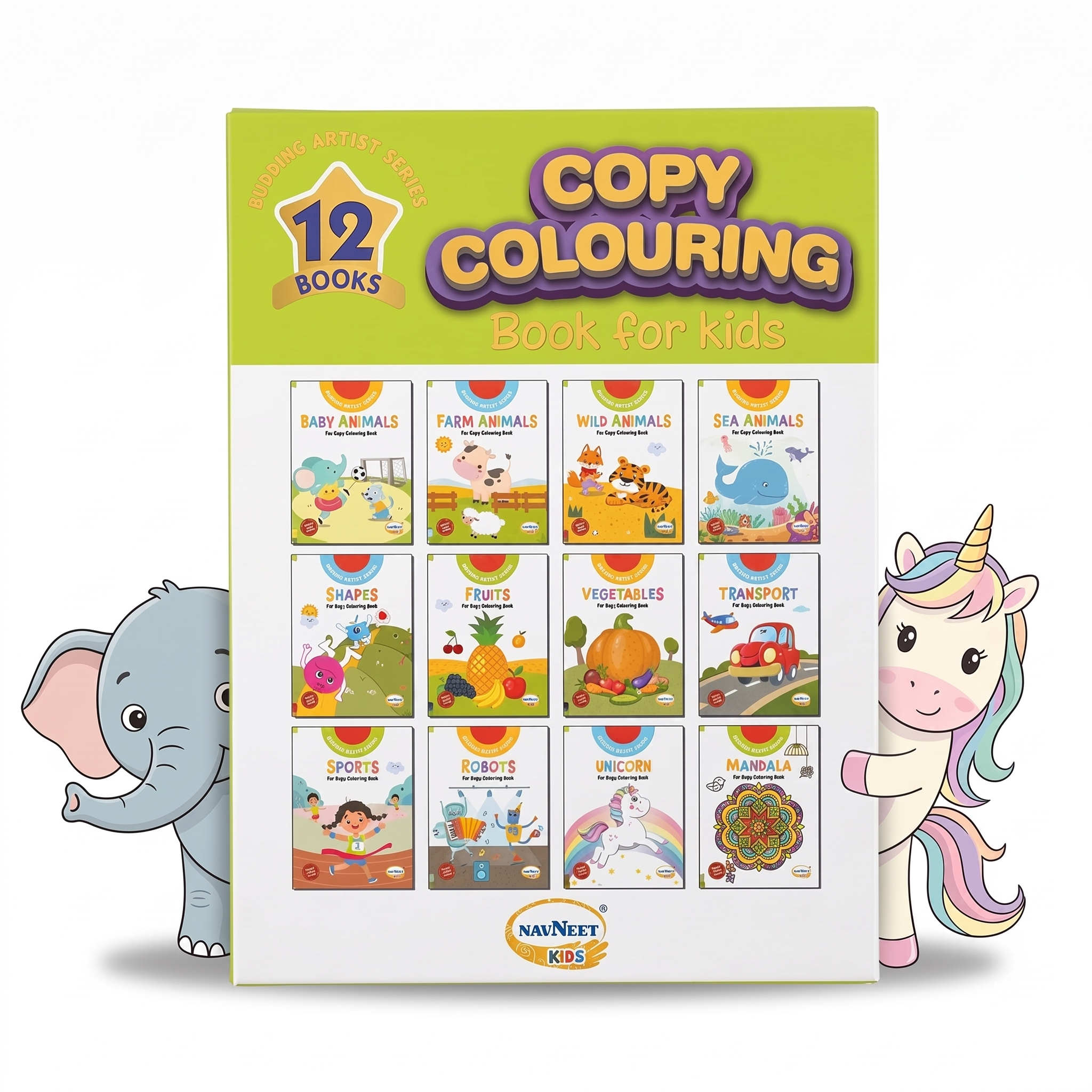 Budding Artist Series-Fun Copy Colouring Book Box Set
