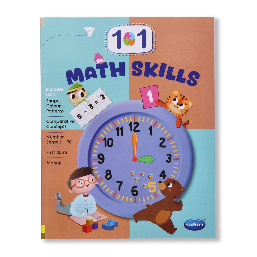 Navneet 101 Maths Skills Book 1-number counting, recognition, comparison, and ordering
