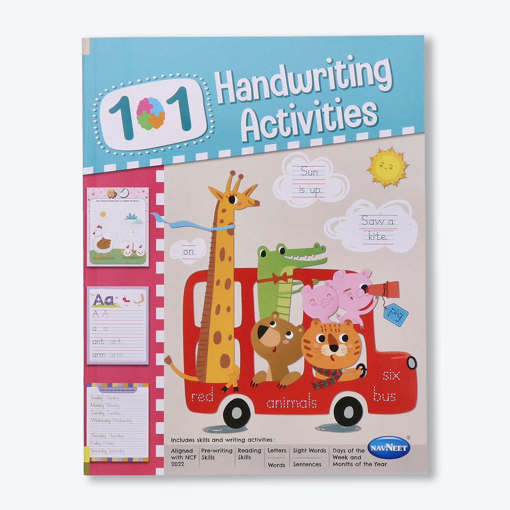 Navneet 101 Handwriting Activities Book-Handwriting practice journal for kids from 3 to 5 years practice alphabet and words (Pack Of 1)