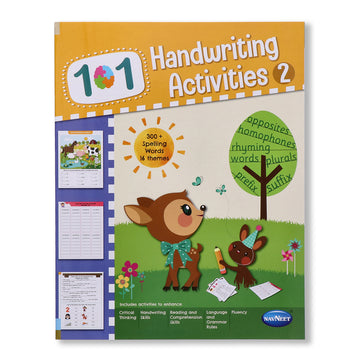 Navneet 101 Handwriting Activities Book 2-Handwriting practice journal for kids from 3 to 5 years practice alphabet and words Pack Of 1 | Gujarat Board
