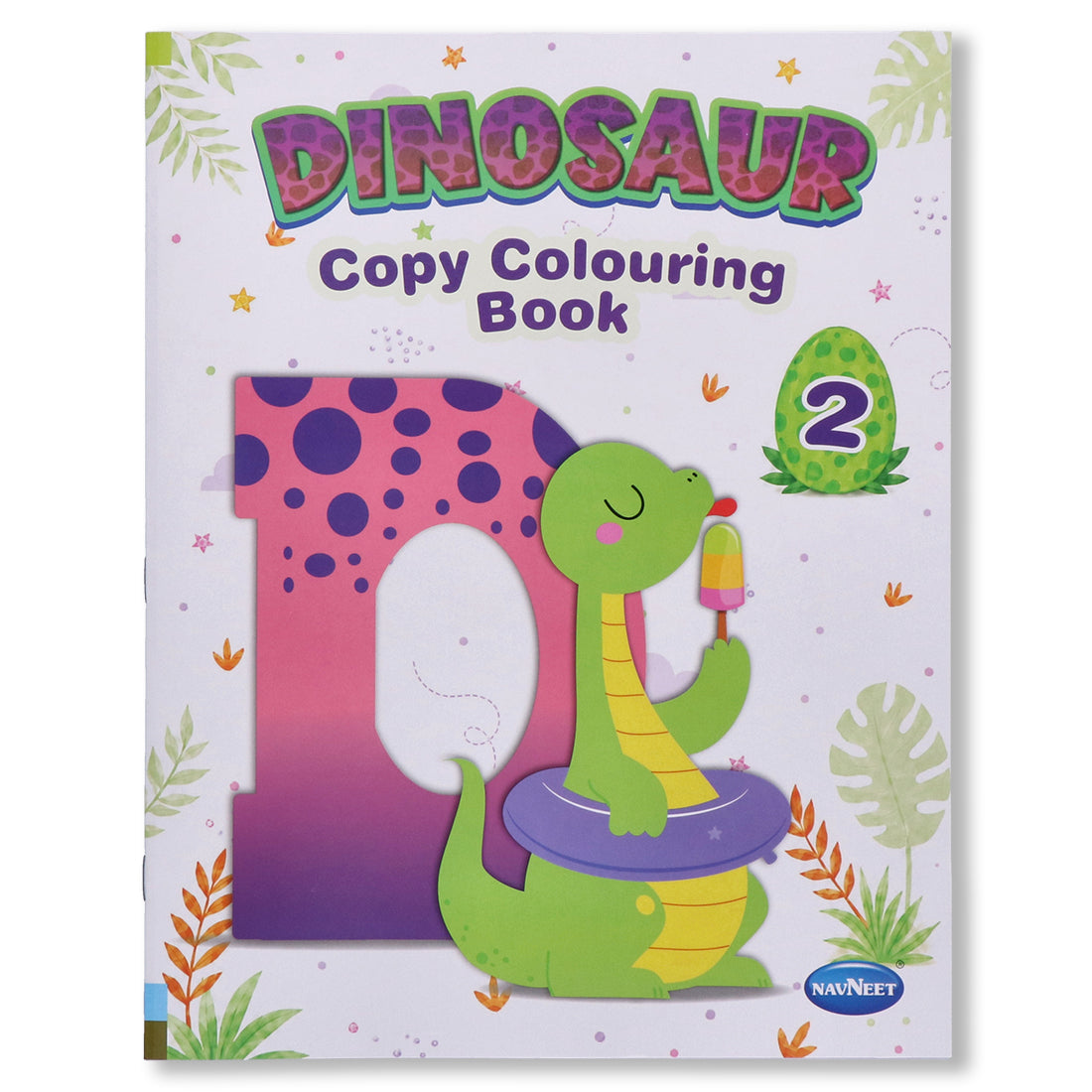 Navneet Dinosaur Copy Colouring Book Series - Pack of 4 Books - Best for small kids - Colouring Books for Kids - Youva Crayons