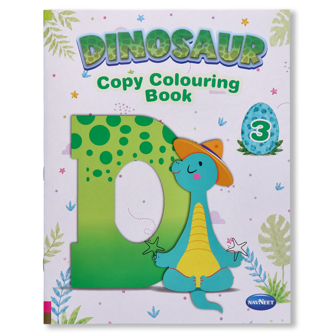 Navneet Dinosaur Copy Colouring Book Series - Pack of 4 Books - Best for small kids - Colouring Books for Kids - Youva Crayons