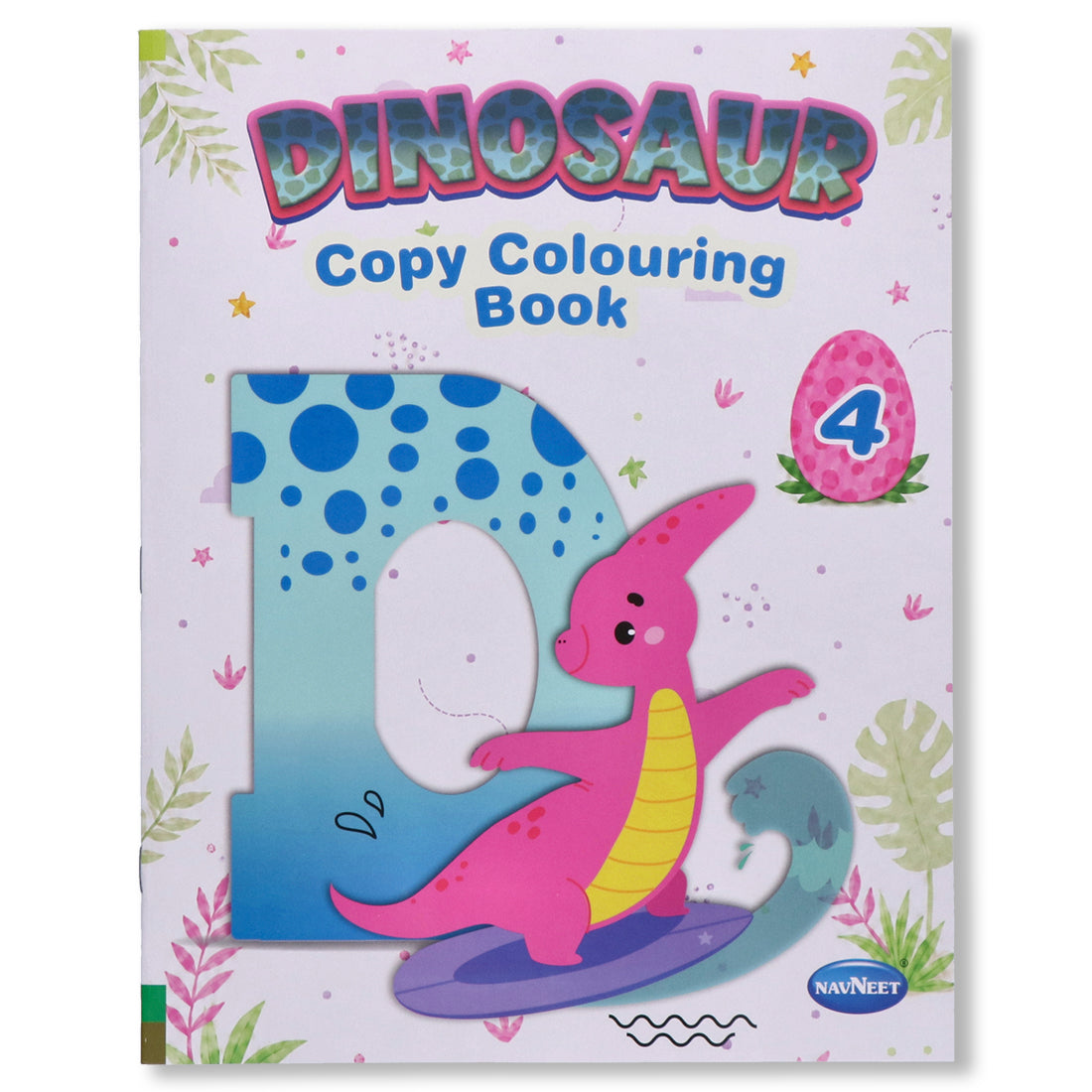 Navneet Dinosaur Copy Colouring Book Series - Pack of 4 Books - Best for small kids - Colouring Books for Kids - Youva Crayons