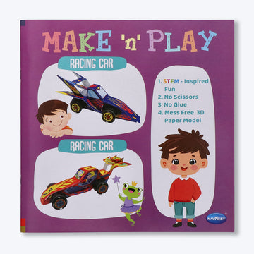 Navneet's Make n Play â€“ Racing Cars  Fun DIY Crafts - School Project Book - Mess Free Activities