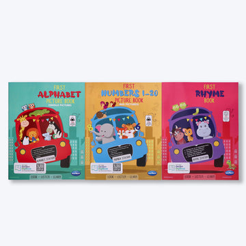 Navneet First Alphabet Picture Book, First Numbers 1-20 Picture Book and My First Rhyme Book-Bestselling Picture for Babies & Toddlers: Large Picture Pack Of 1