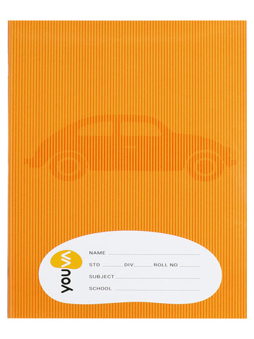 Double Line YOUVA  Brown Note Book – Regular Size (Full Bound) Pack Of 6