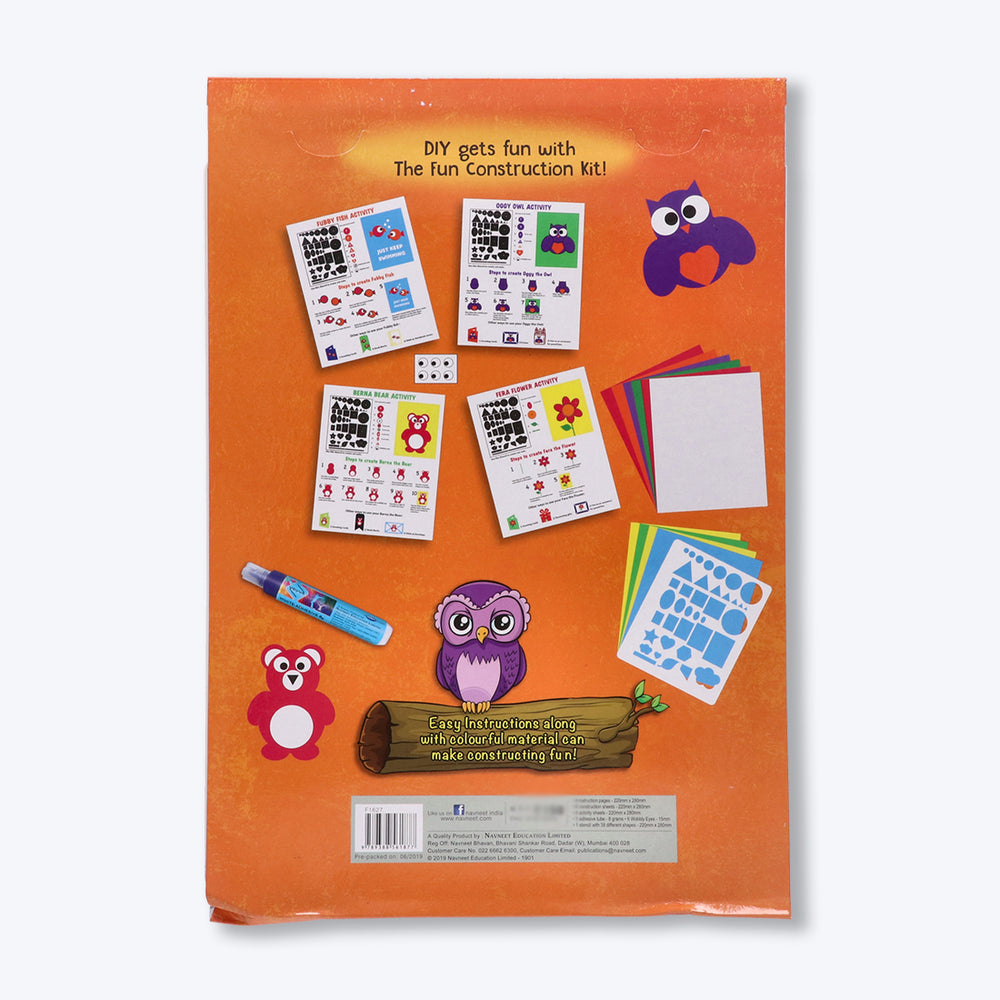 Navneet Fun Construction Kit- Fun DIY Craft for young artists- Mess Free activities- Best travel pack- Perfect for Birthday Gift