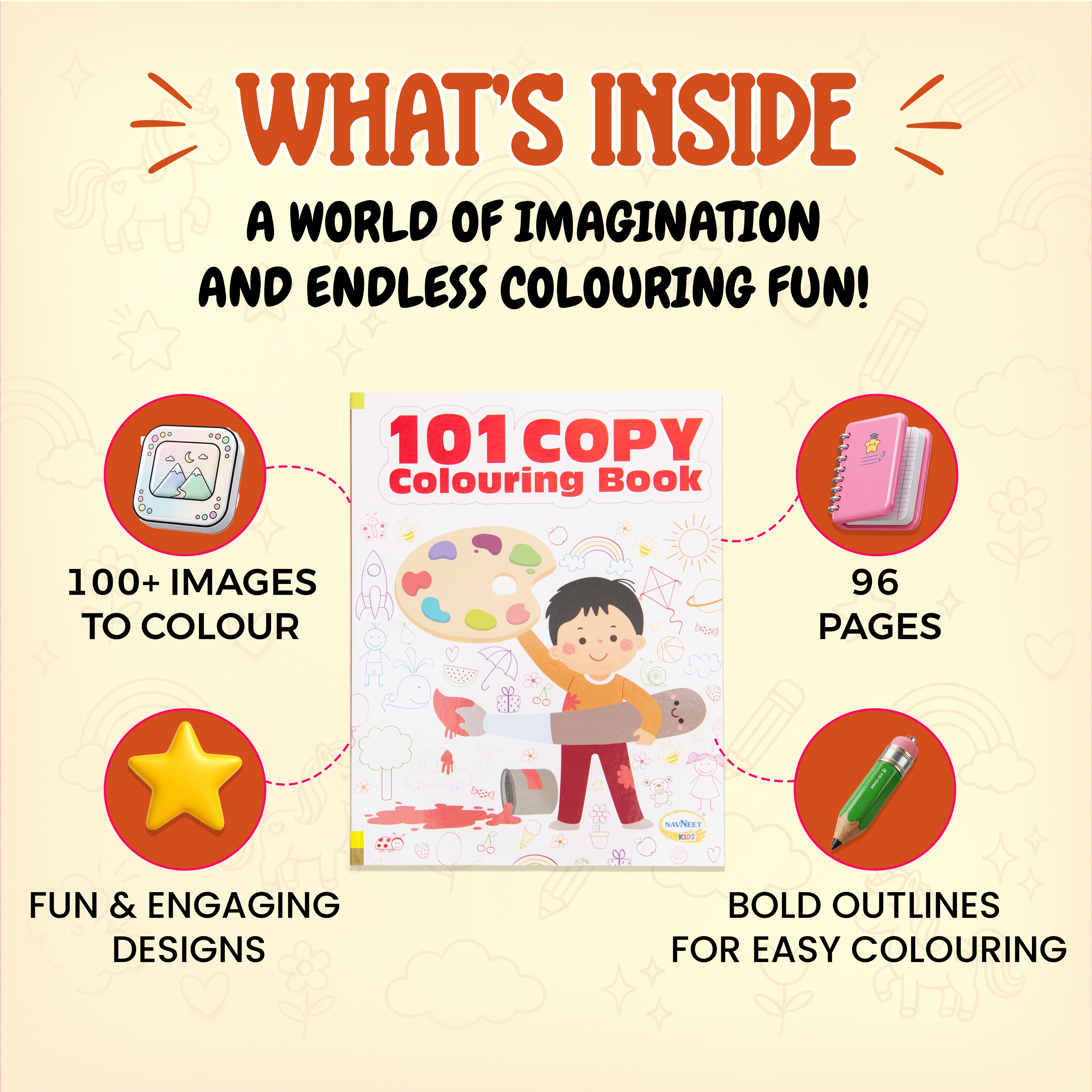 101 Copy Colouring Book