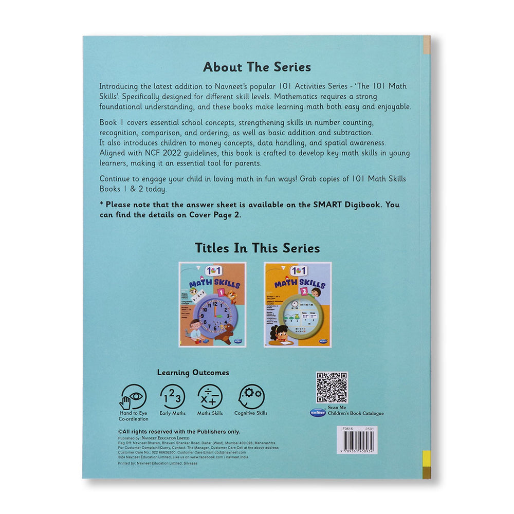 Navneet 101 Maths Skills Book 1-number counting, recognition, comparison, and ordering