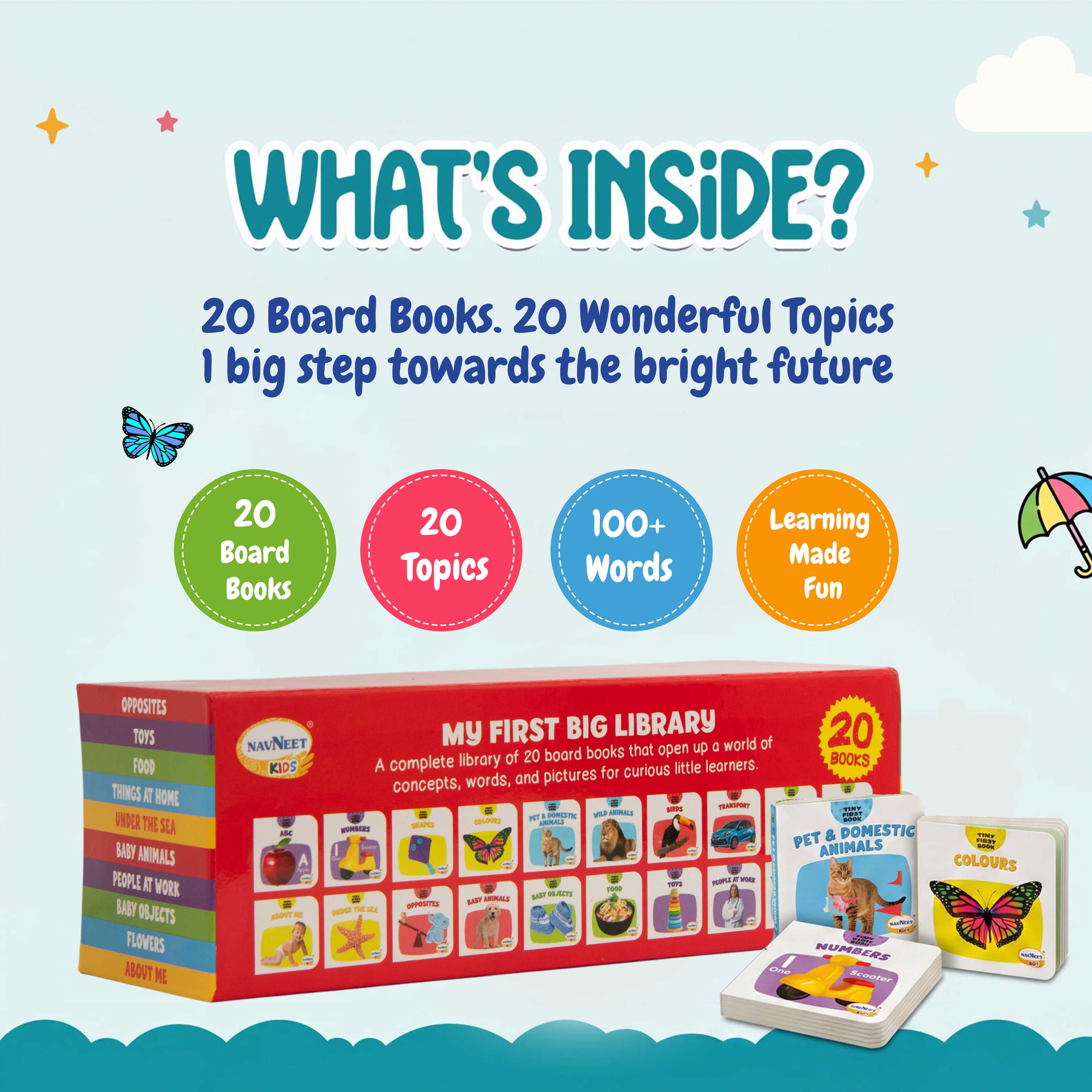 Navneet My First Big Library-Box Set of 20 Board Books