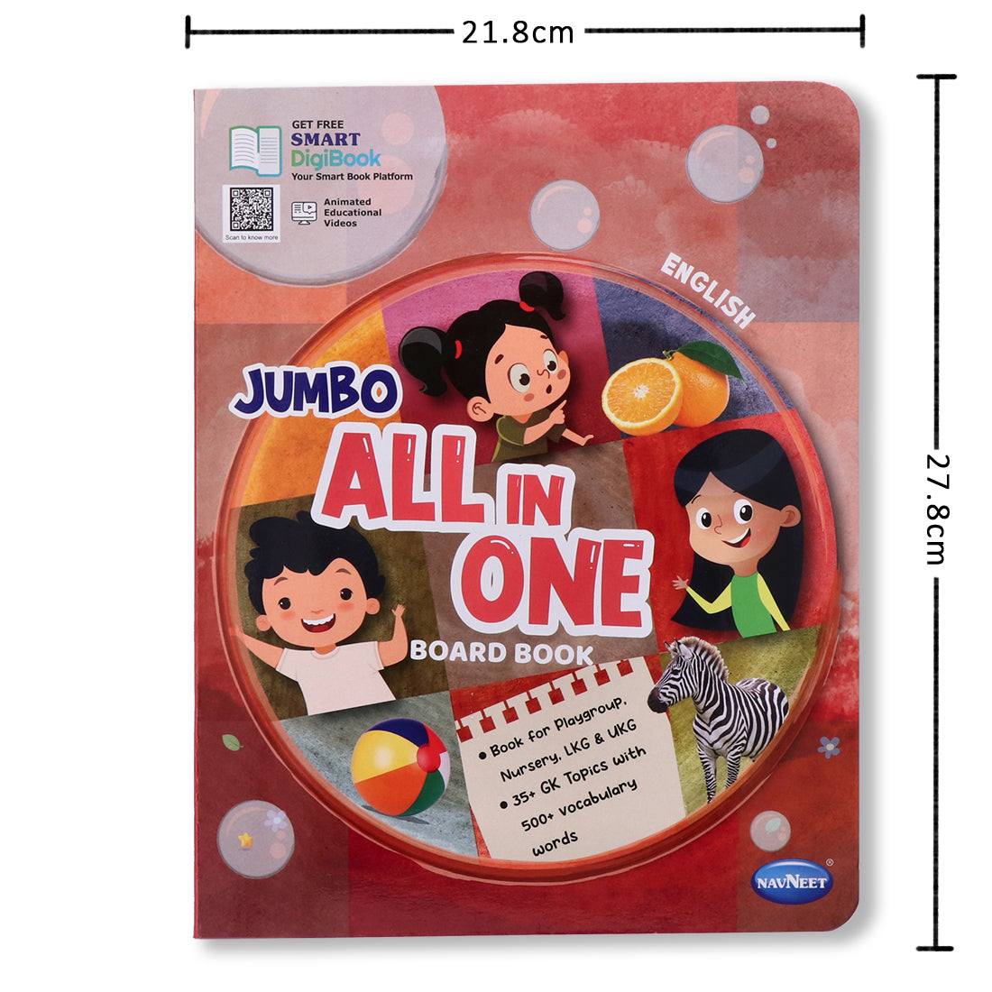 Navneet All In One Board Book (Eng.) - First Early Learning book for Kindergarten - Picture Board book for toddlers and babies - eBook - Animated interactive book - Audio Book