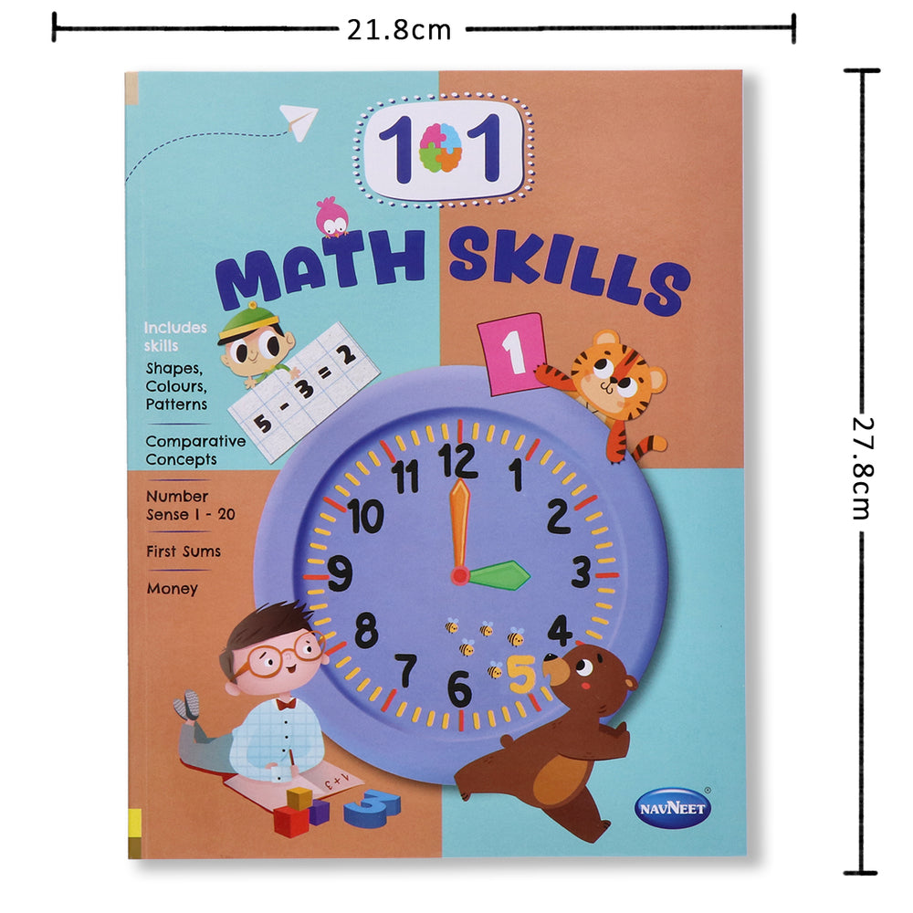 Navneet 101 Maths Skills Book 1-number counting, recognition, comparison, and ordering