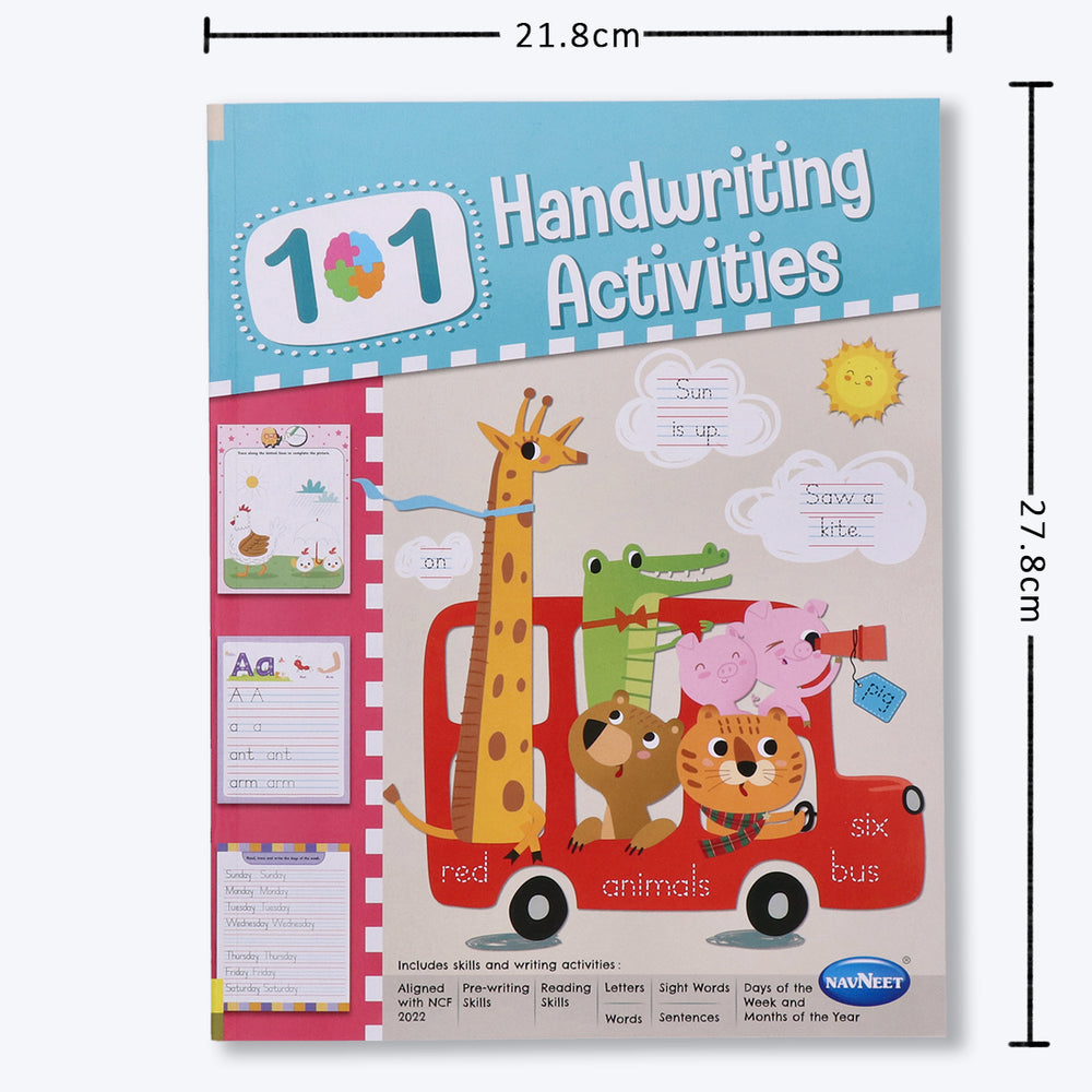 Navneet 101 Handwriting Activities Book-Handwriting practice journal for kids from 3 to 5 years practice alphabet and words (Pack Of 1)