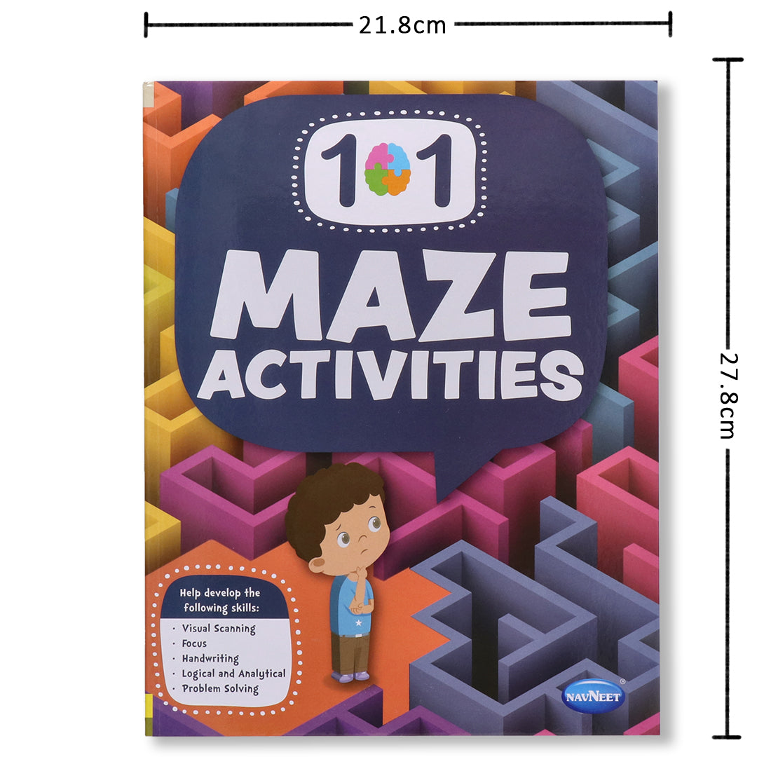 Navneet 101 Maze Activities: Puzzles For Beginners, Highlights Pictures, Wordplay, Mazes Activity Children Book| Gujarat Board