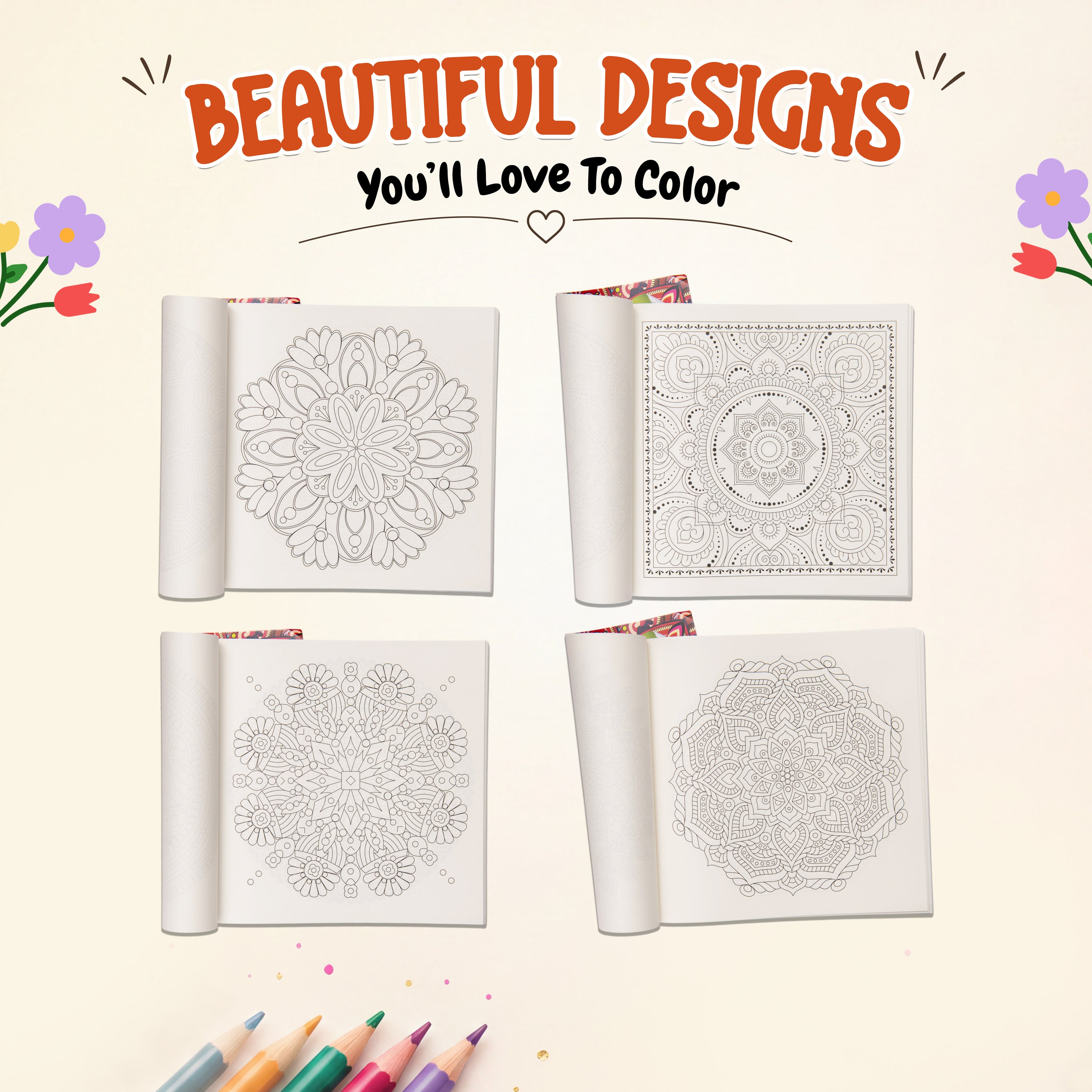 Mandalas-Mindful Colouring Book