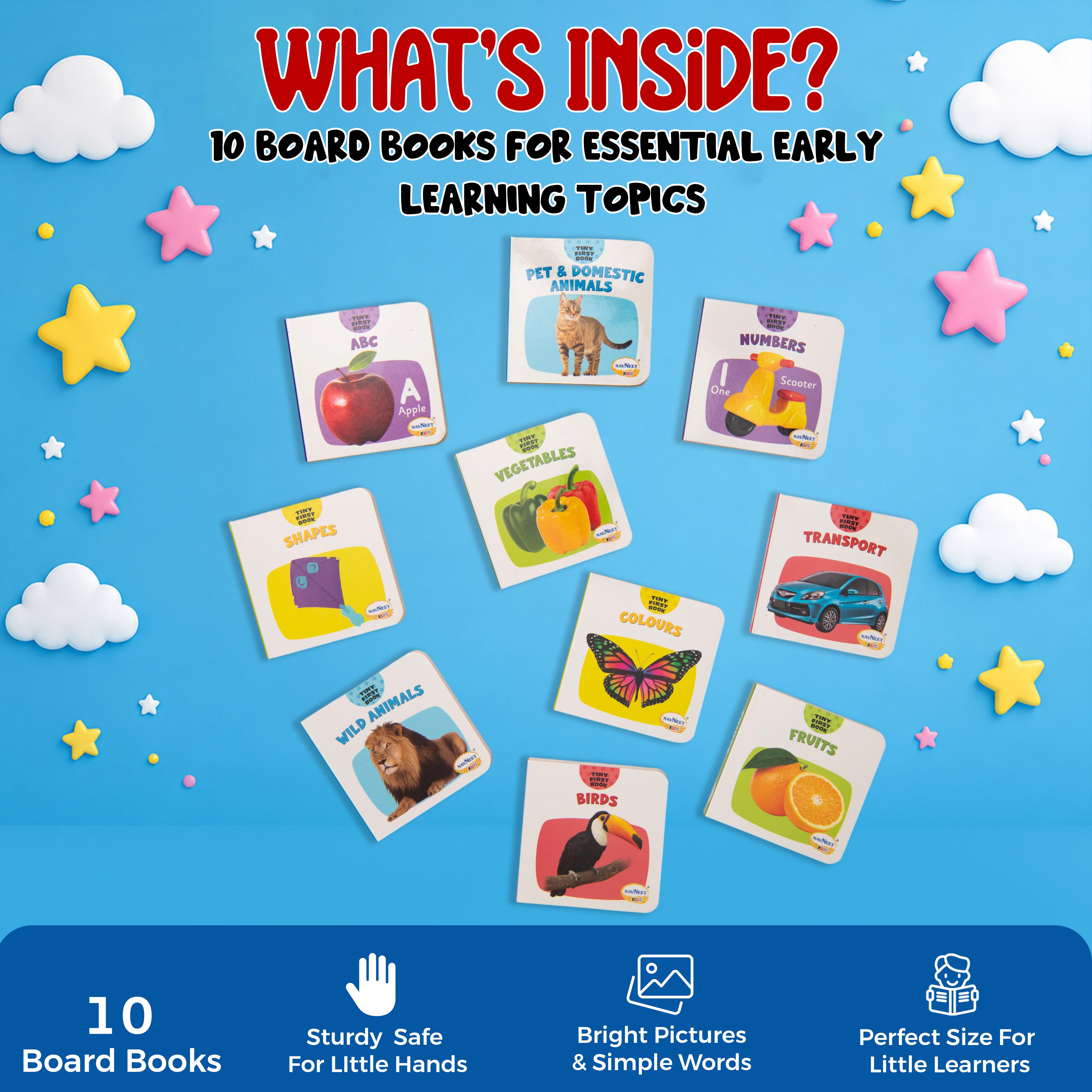 My First Tiny Library-Box Set of 10 Board Books