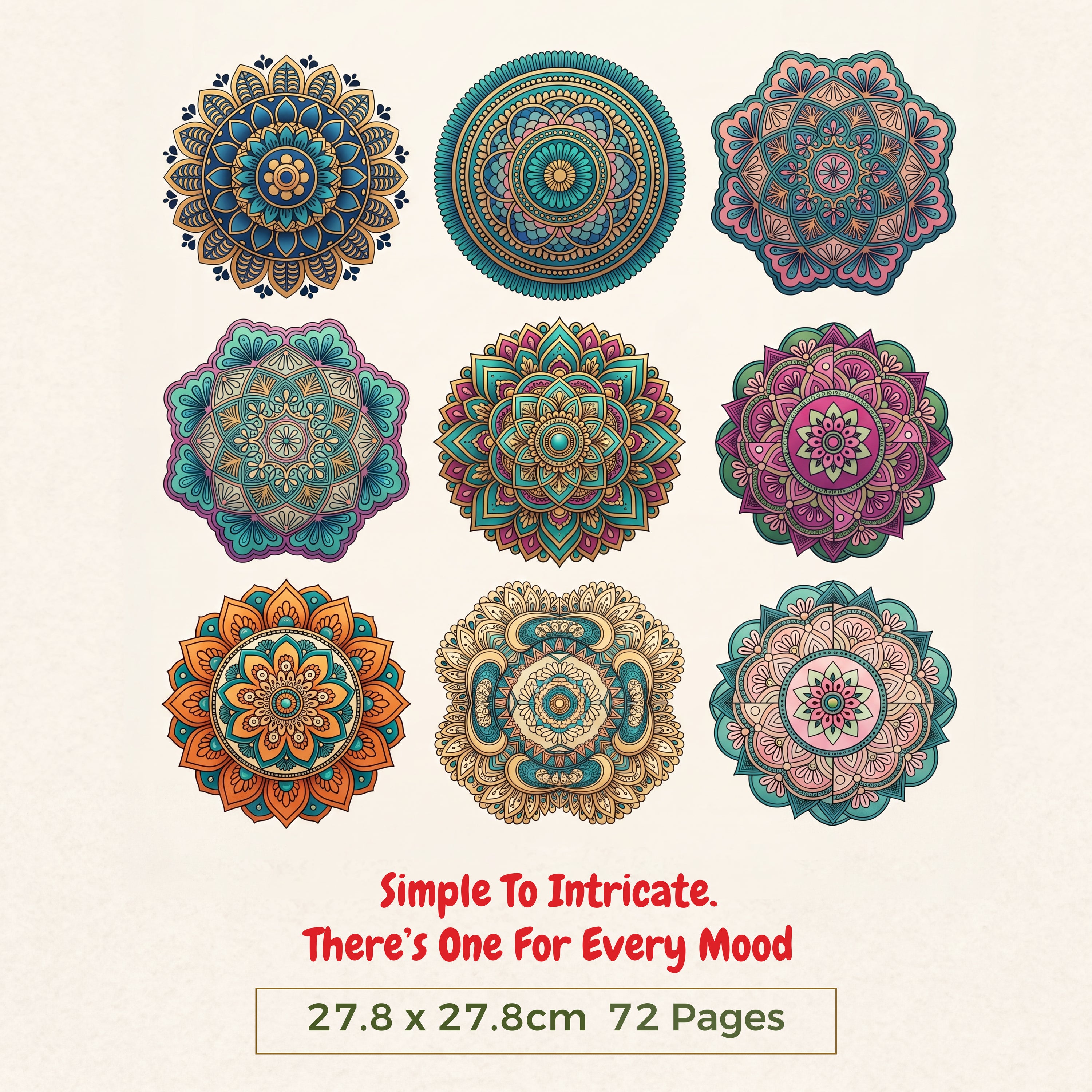 Mandalas-Mindful Colouring Book