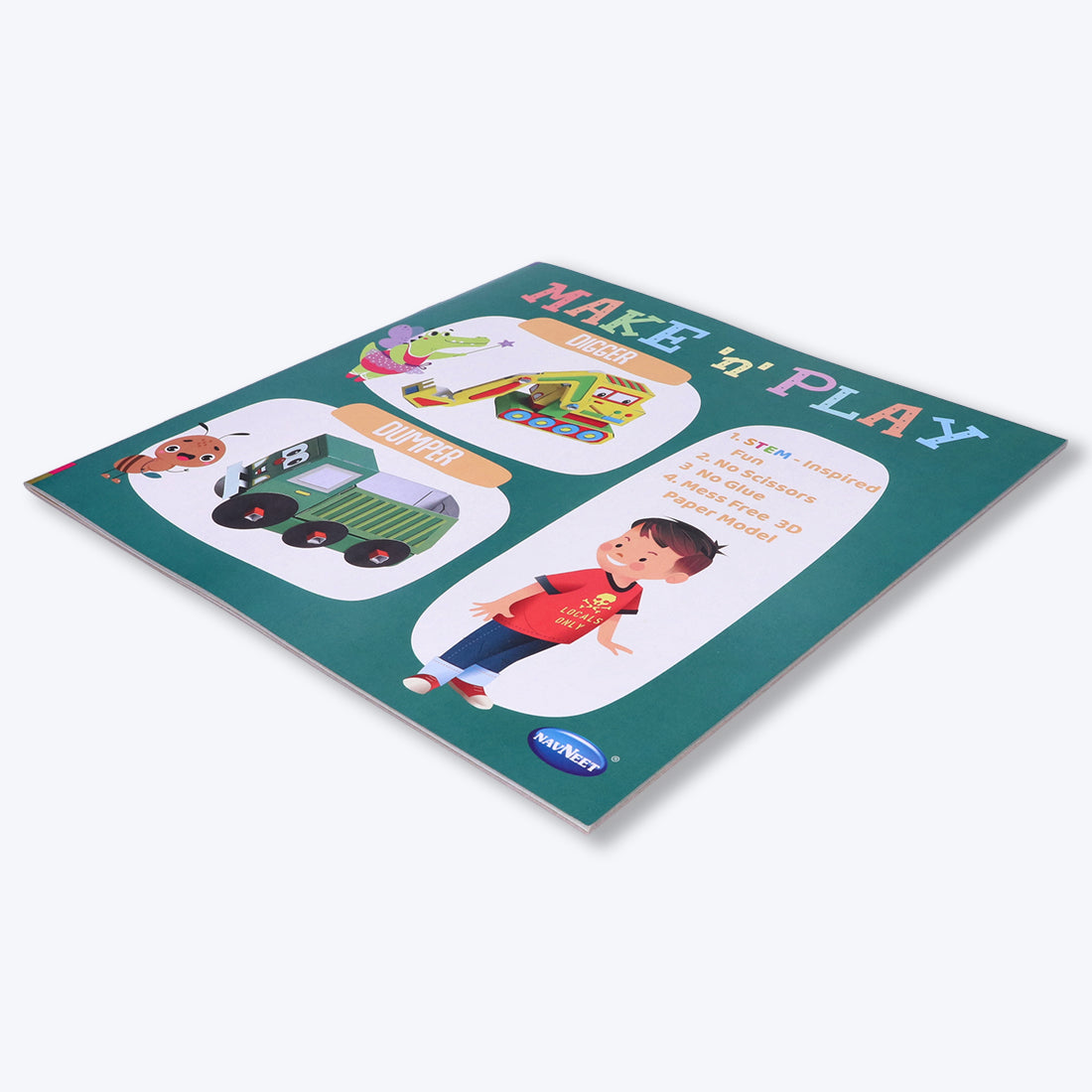 Navneet's Make n Play â€“ Digger & Dumper  Fun DIY Crafts - School Project Book - Mess Free Activities