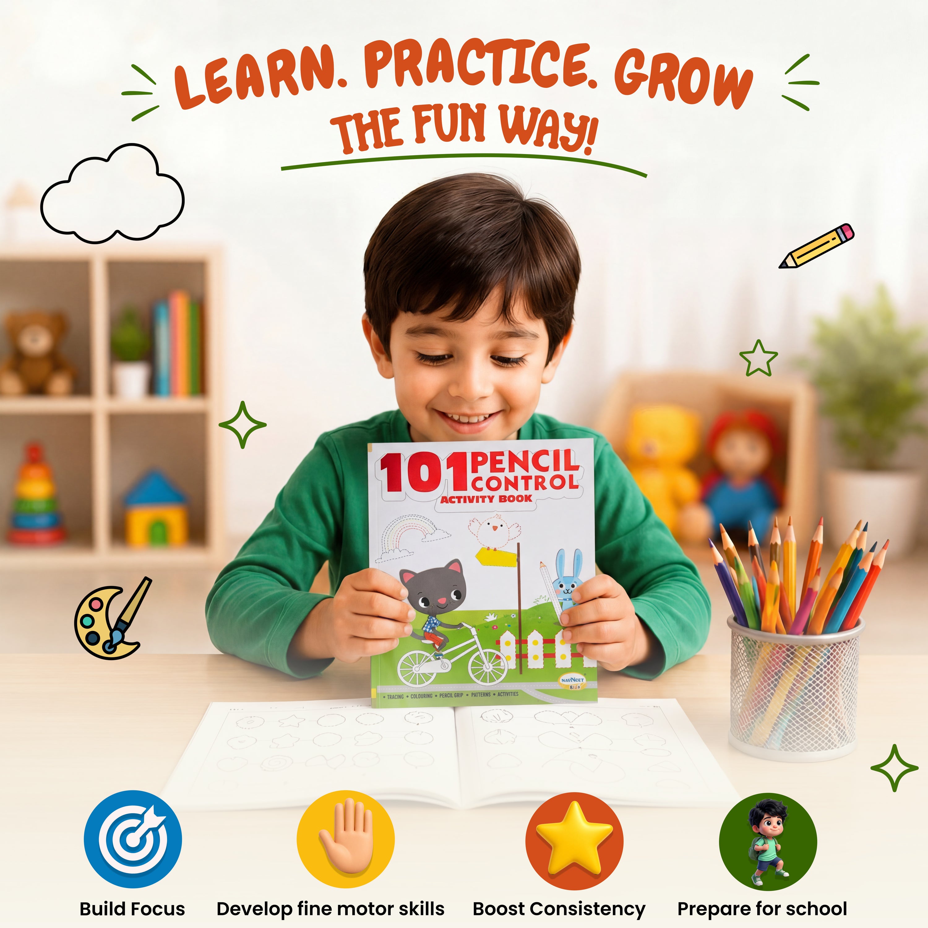 101 Pencil Control Activity Book
