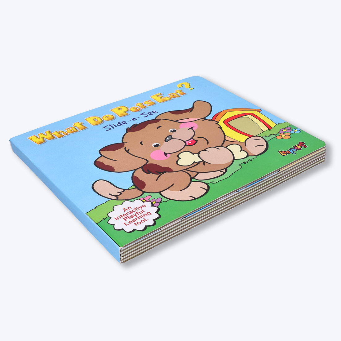 Navneet What Do Pets Eat? Slide and See- Interactive Play Way Method- Board Book for kids